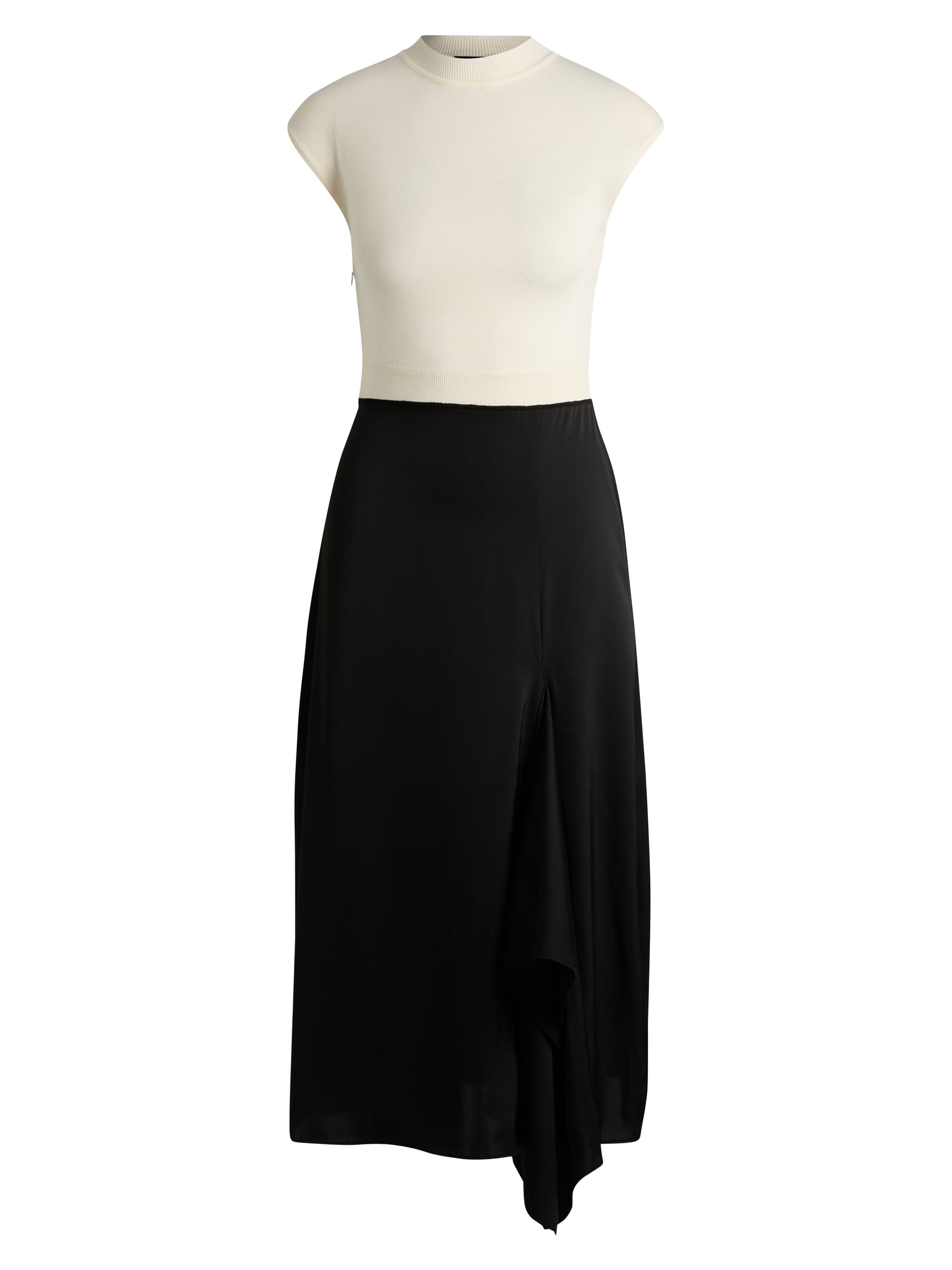 BOSS Women's Two-Part Dress with Volant Trim - Black