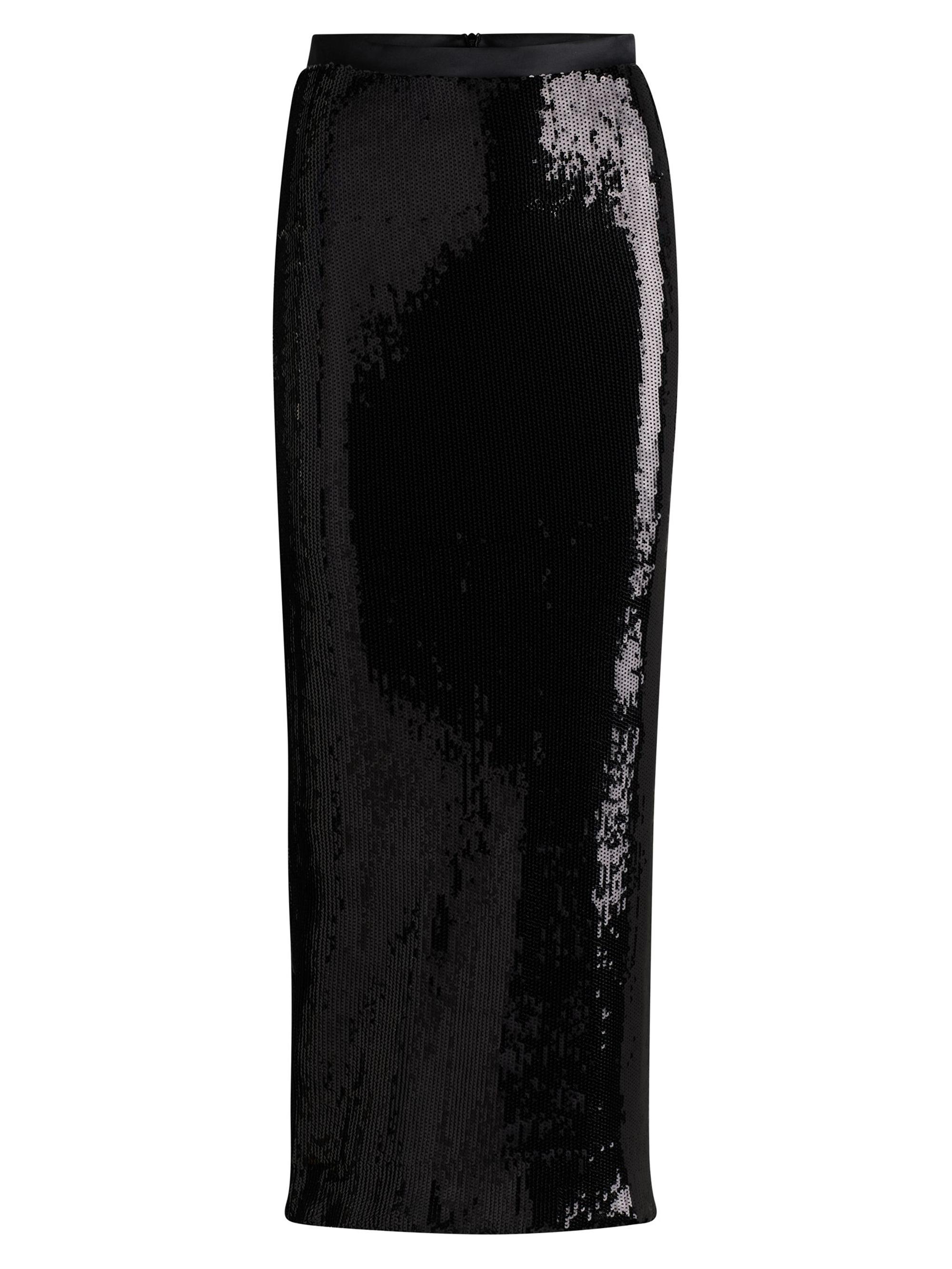 BOSS Women's Relaxed-Fit Maxi Skirt with Sequin Embellishments - Green