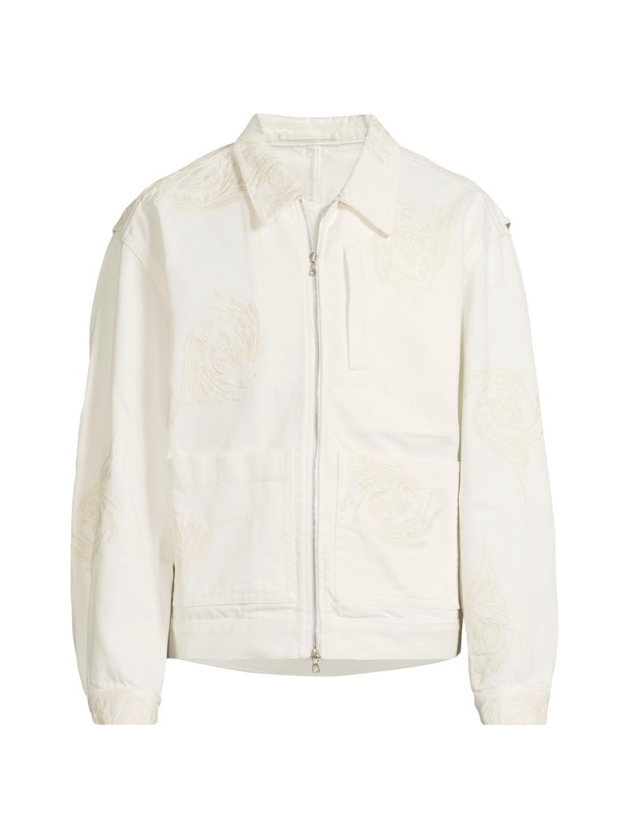 Dries Van Noten Veper Embroidered Denim Jacket | Saks Fifth Avenue