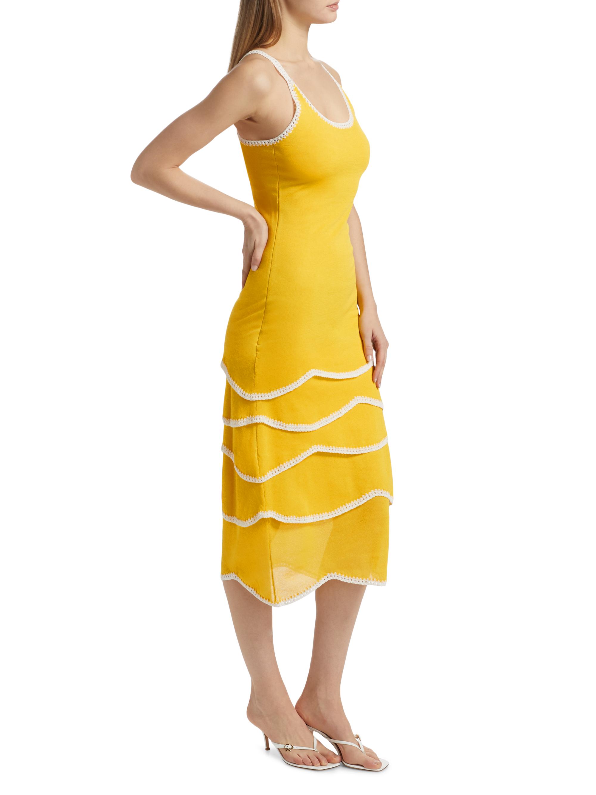 knee length dresses for ladies Aurelia Pleated One-Shoulder Midi Dress – Chaud Tokyo main image 0