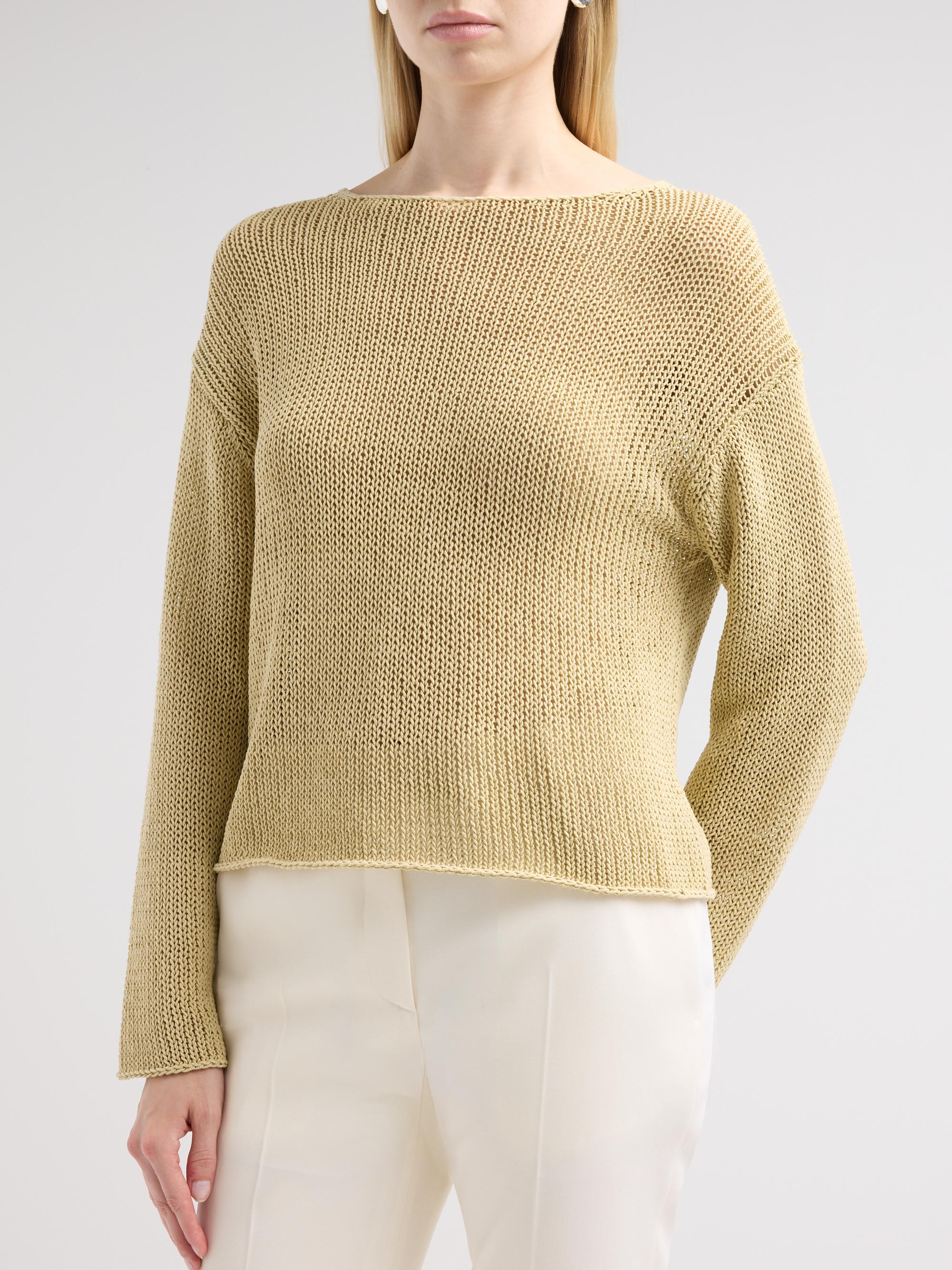 Vince Coated Stretch-Cotton Knit Sweater | Saks Fifth Avenue
