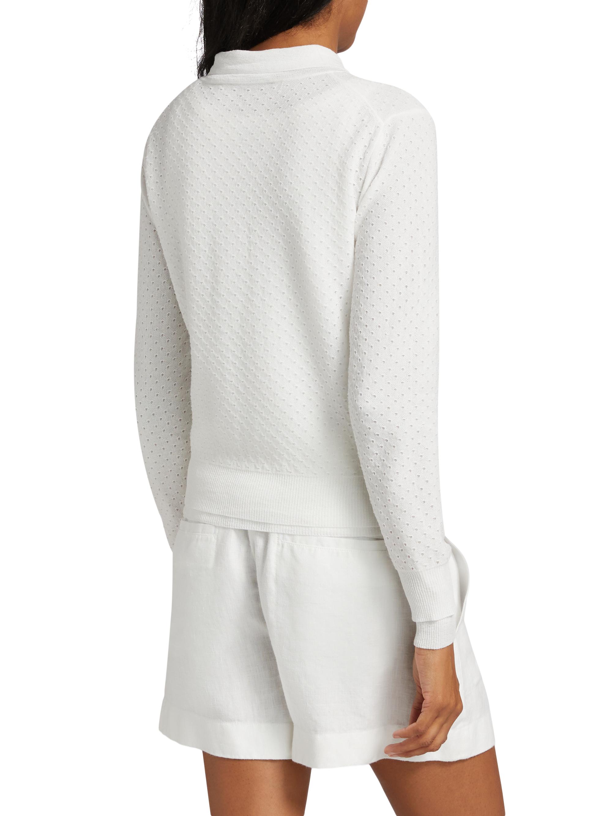 pois double mesh Cardigan【white】 pois double mesh Cardigan【white】