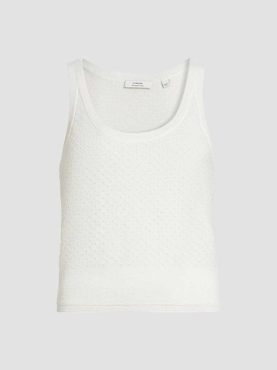 Vince Double Layer Mesh Cami | Saks Fifth Avenue