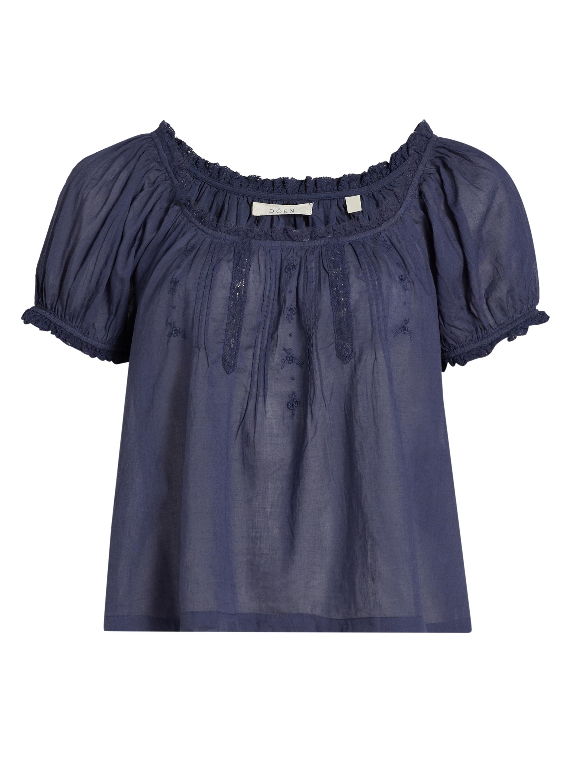 DÔEN Women's Frederica Cotton Top - Adriatic