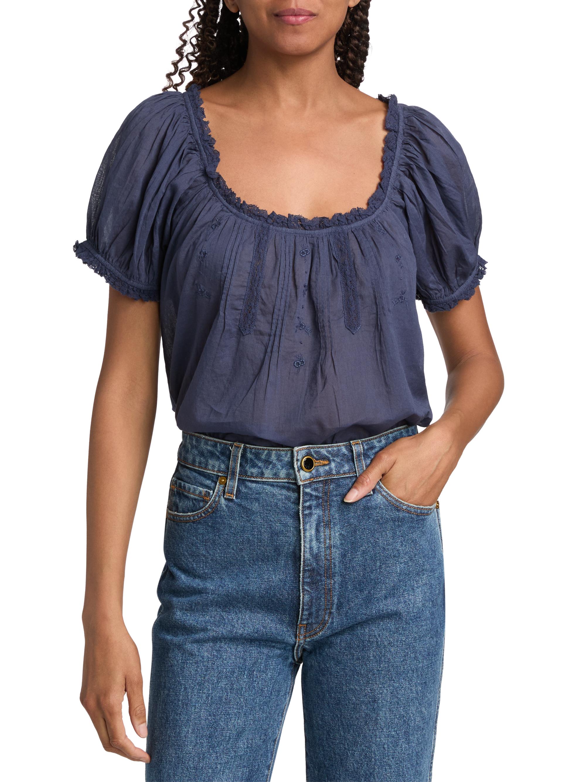 DÔEN Frederica Cotton Top | Saks Fifth Avenue