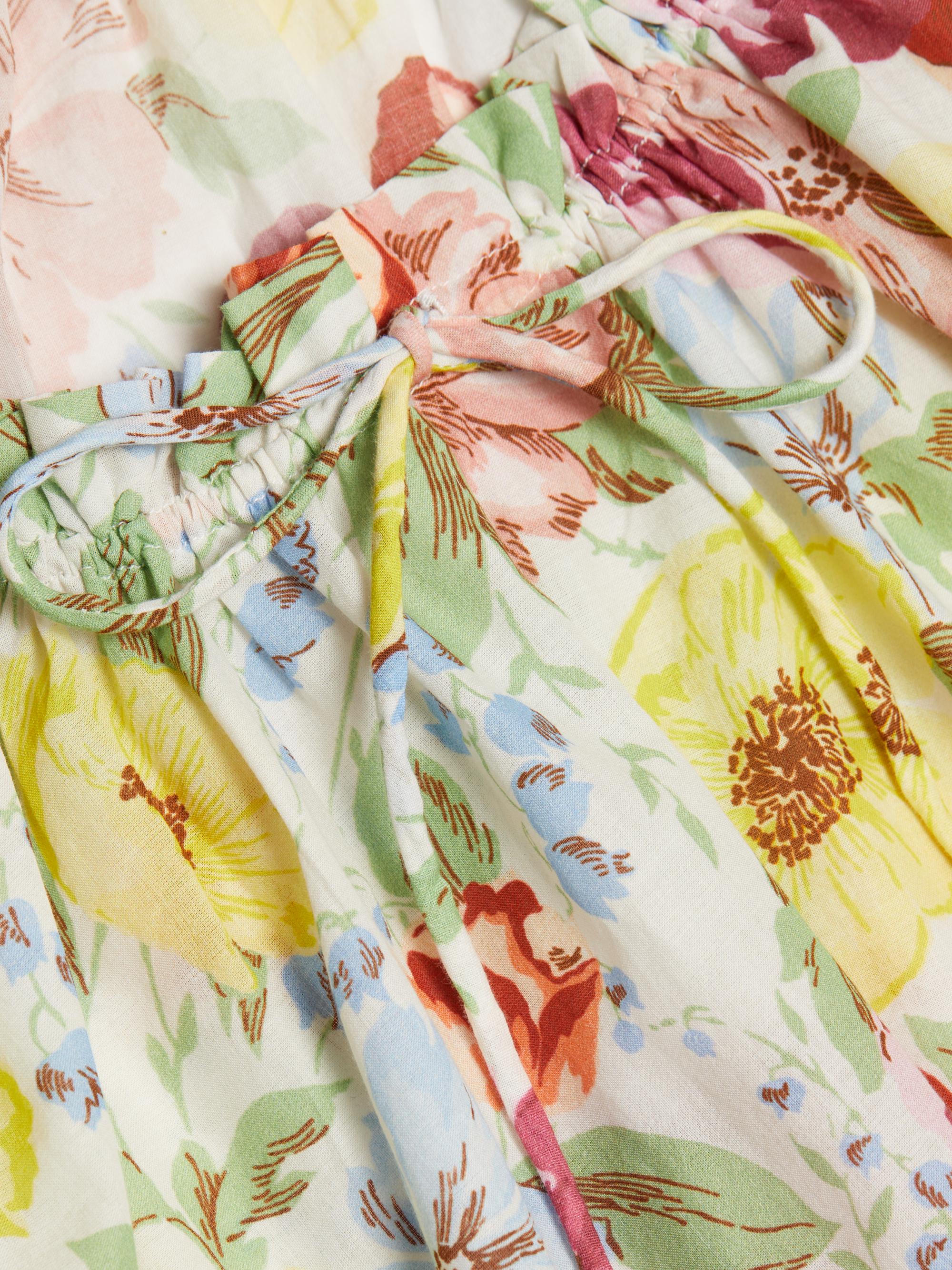 DÔEN Inez Floral Cotton Top | Saks Fifth Avenue