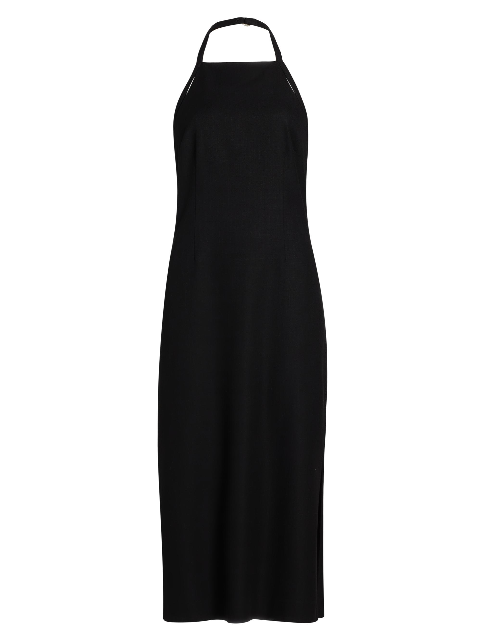 Vince Women's Apron Halter Sleeveless Midi-Dress - Black