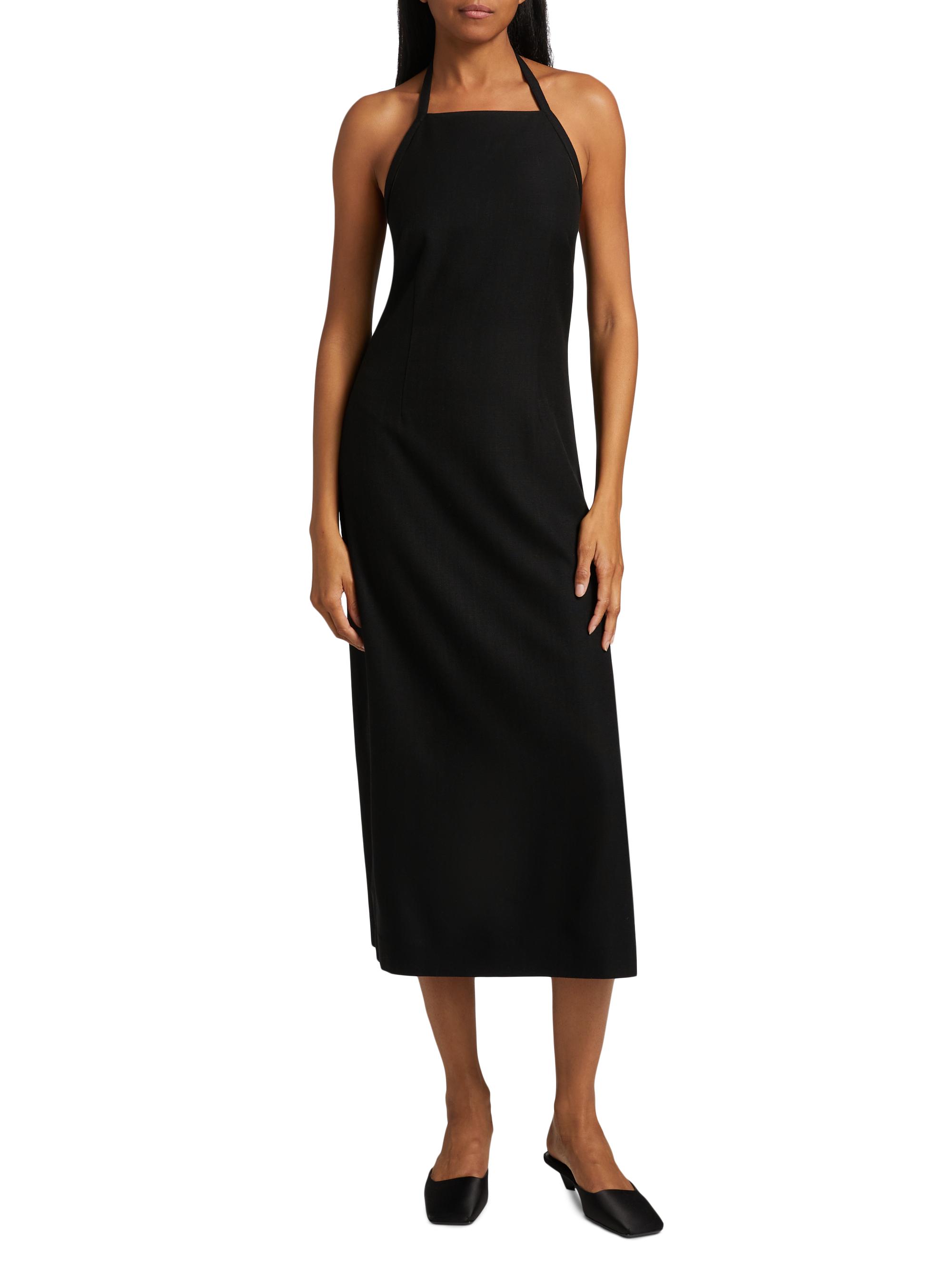 Vince Apron Halter Sleeveless Midi-Dress | Saks Fifth Avenue
