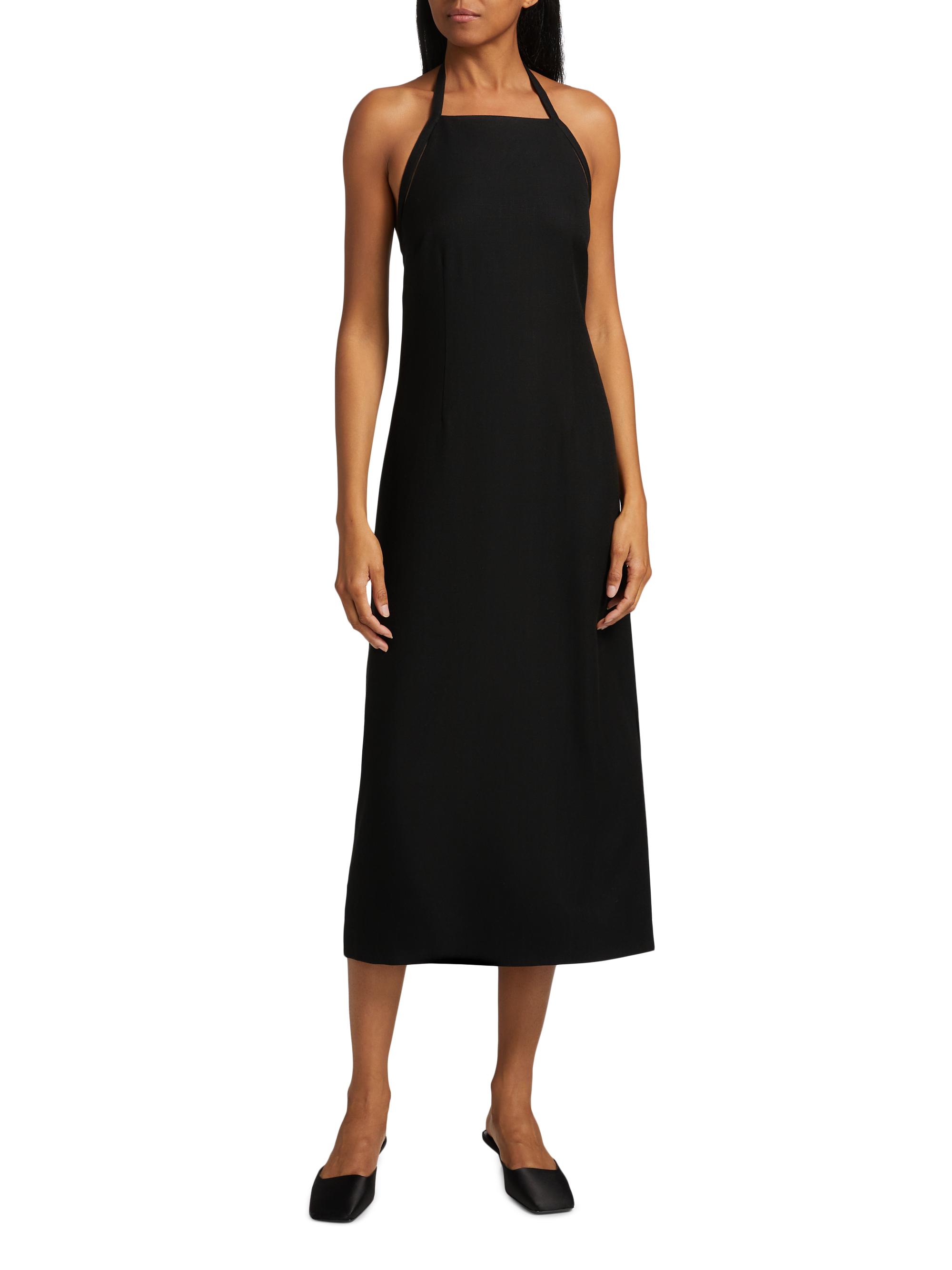 Vince Apron Halter Sleeveless Midi-Dress | Saks Fifth Avenue