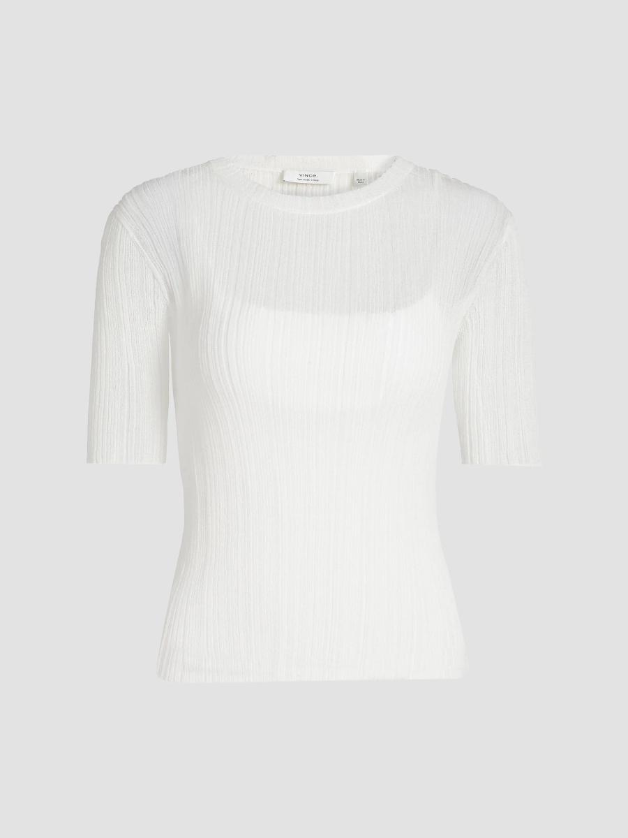 Vince Double Layer Rib-Knit Top | Saks Fifth Avenue