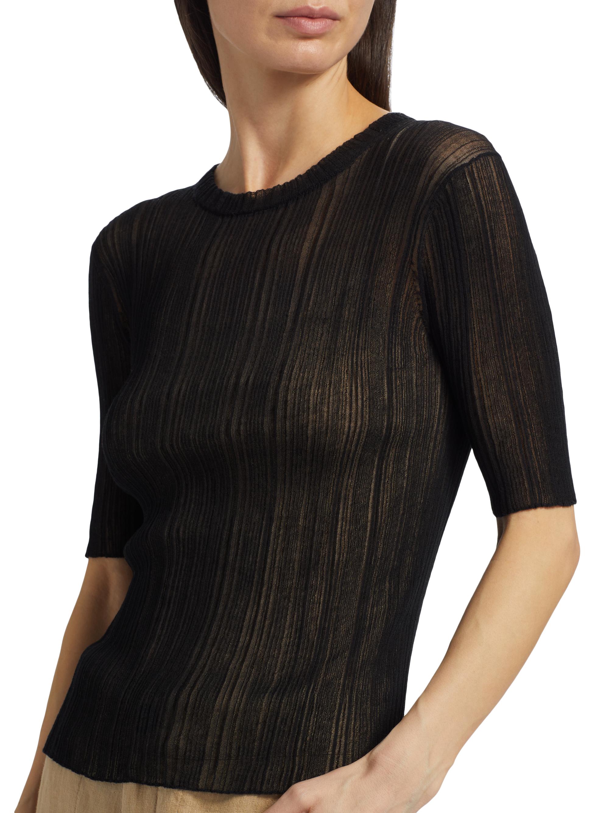 Vince Double Layer Rib-Knit Top | Saks Fifth Avenue
