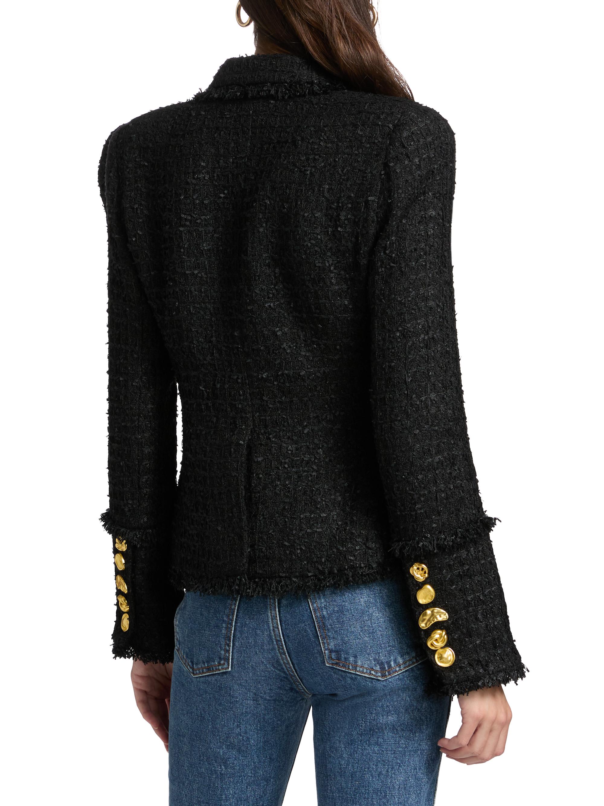 L'AGENCE Kaisley Tweed Single-Breasted Blazer | Saks Fifth Avenue