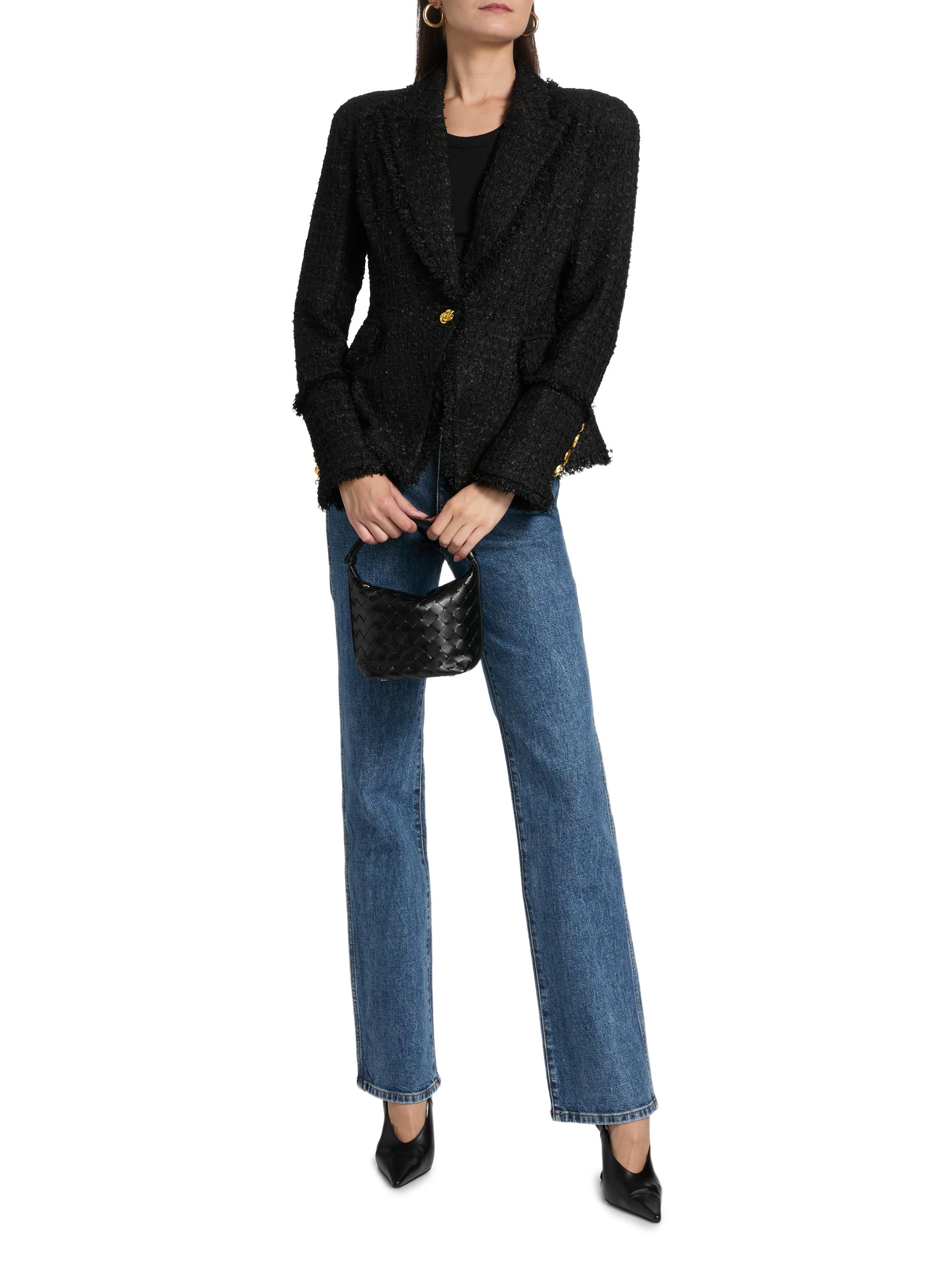 L'AGENCE Kaisley Tweed Single-Breasted Blazer | Saks Fifth Avenue