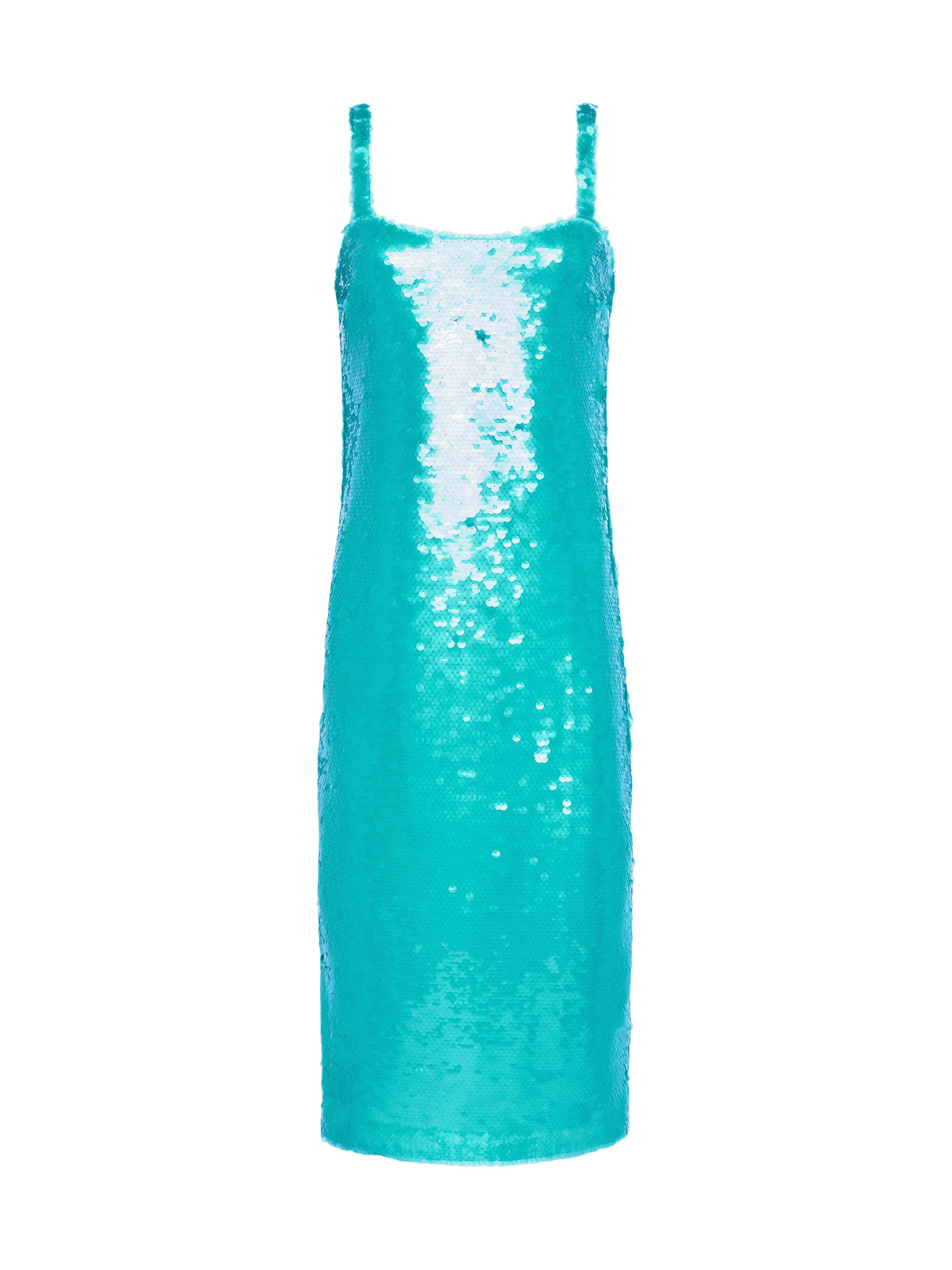 L'AGENCE Women's Gabin Sequin Midi-Dress - Bright Jade