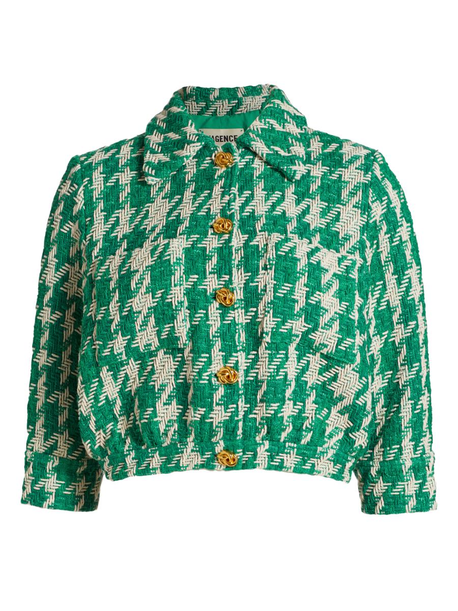 ジャケット LOEUVRE Tweed Crop Jacket SW1SJ13810 SANDRO cropped tweed jacket 38 | eBay