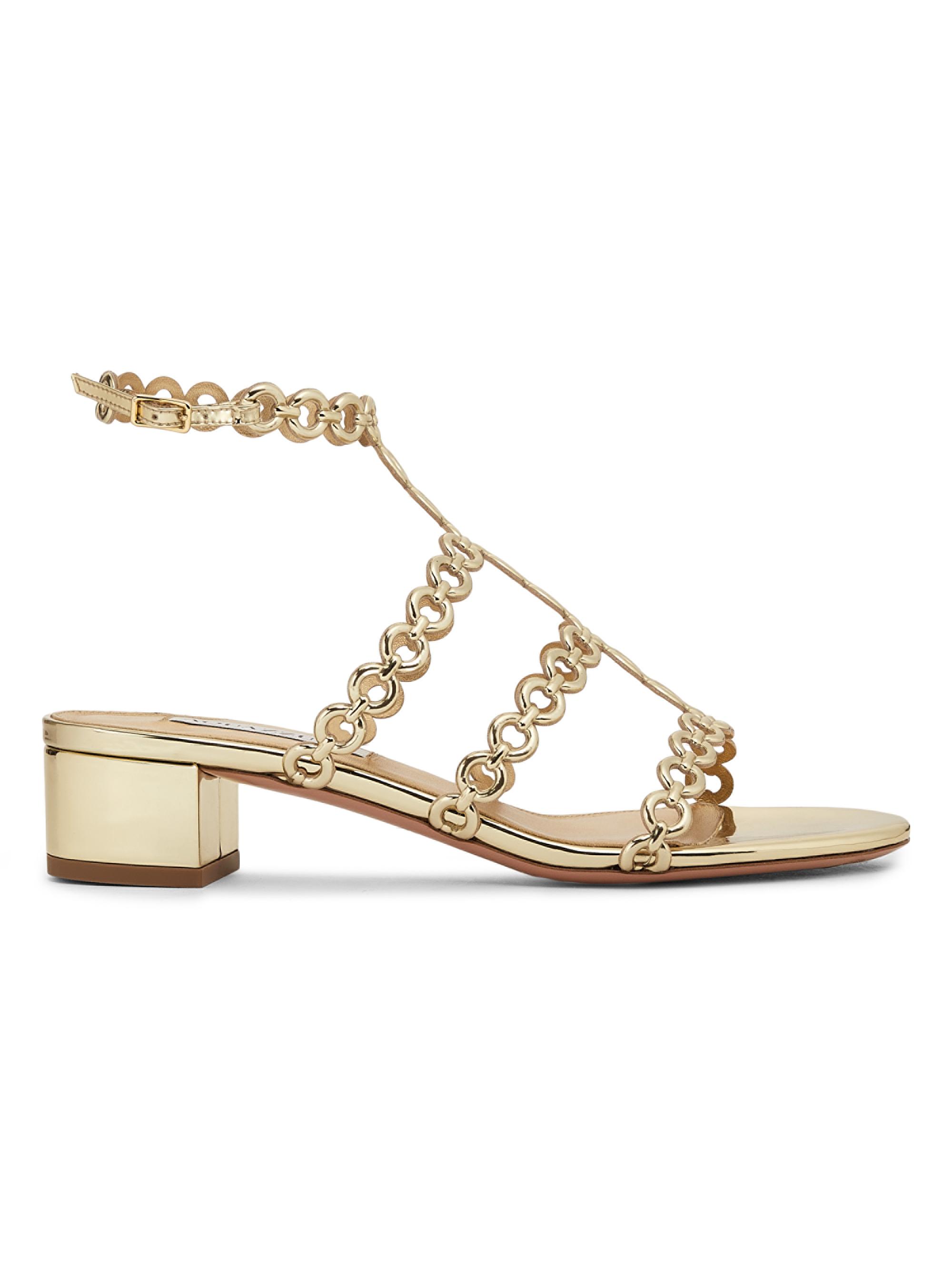 Aquazzura Infinity Chain 35MM Sandals | Saks Fifth Avenue