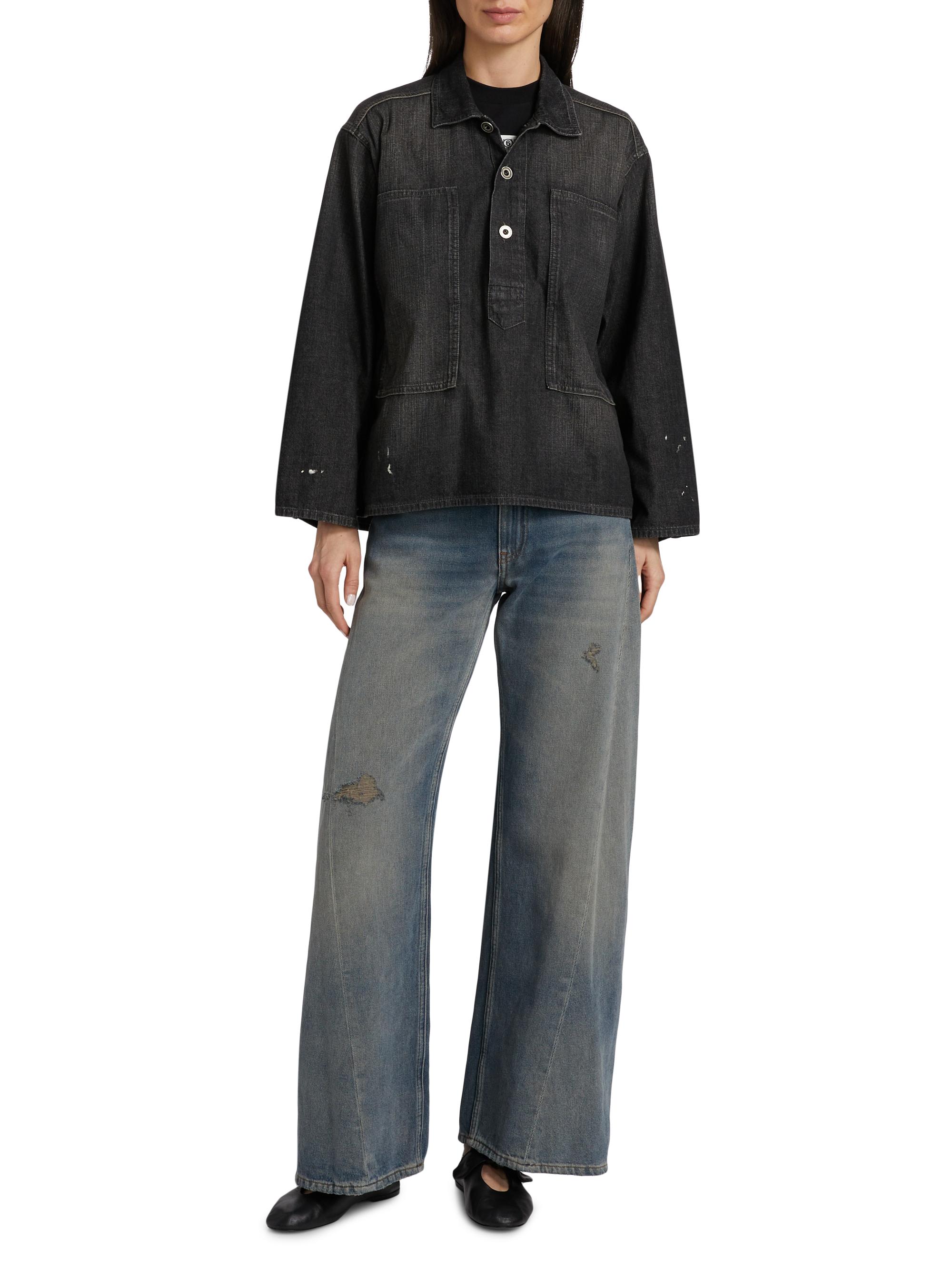 Maison Margiela プルオーバー　L Maison Margiela Oversized Denim Pull-Over Shirt | Saks Fifth Avenue