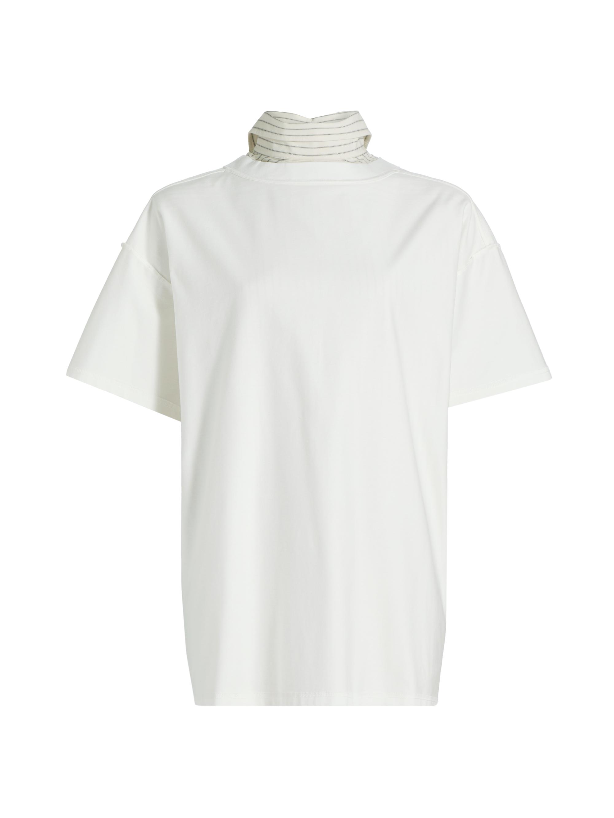 MM6 Maison Margiela Tape Jersey Crewneck T-Shirt | Saks Fifth Avenue