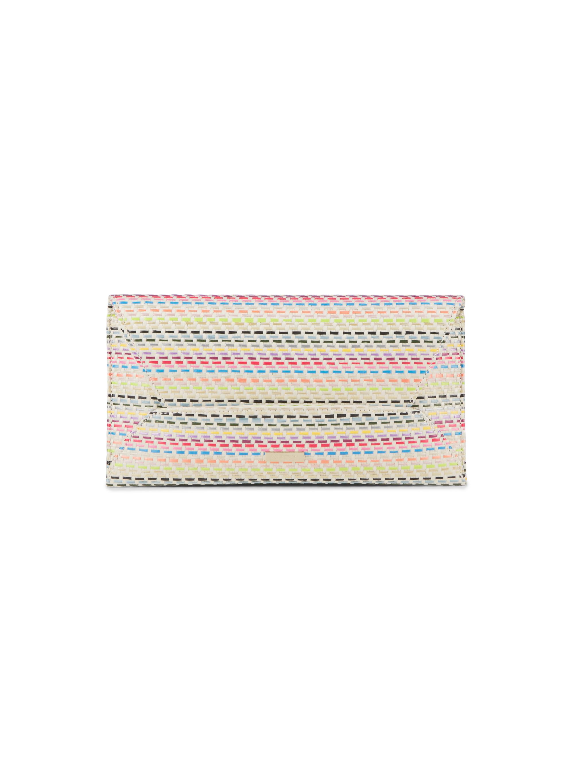 Aquazzura Women's Woven Envelope Clutch - White Multi