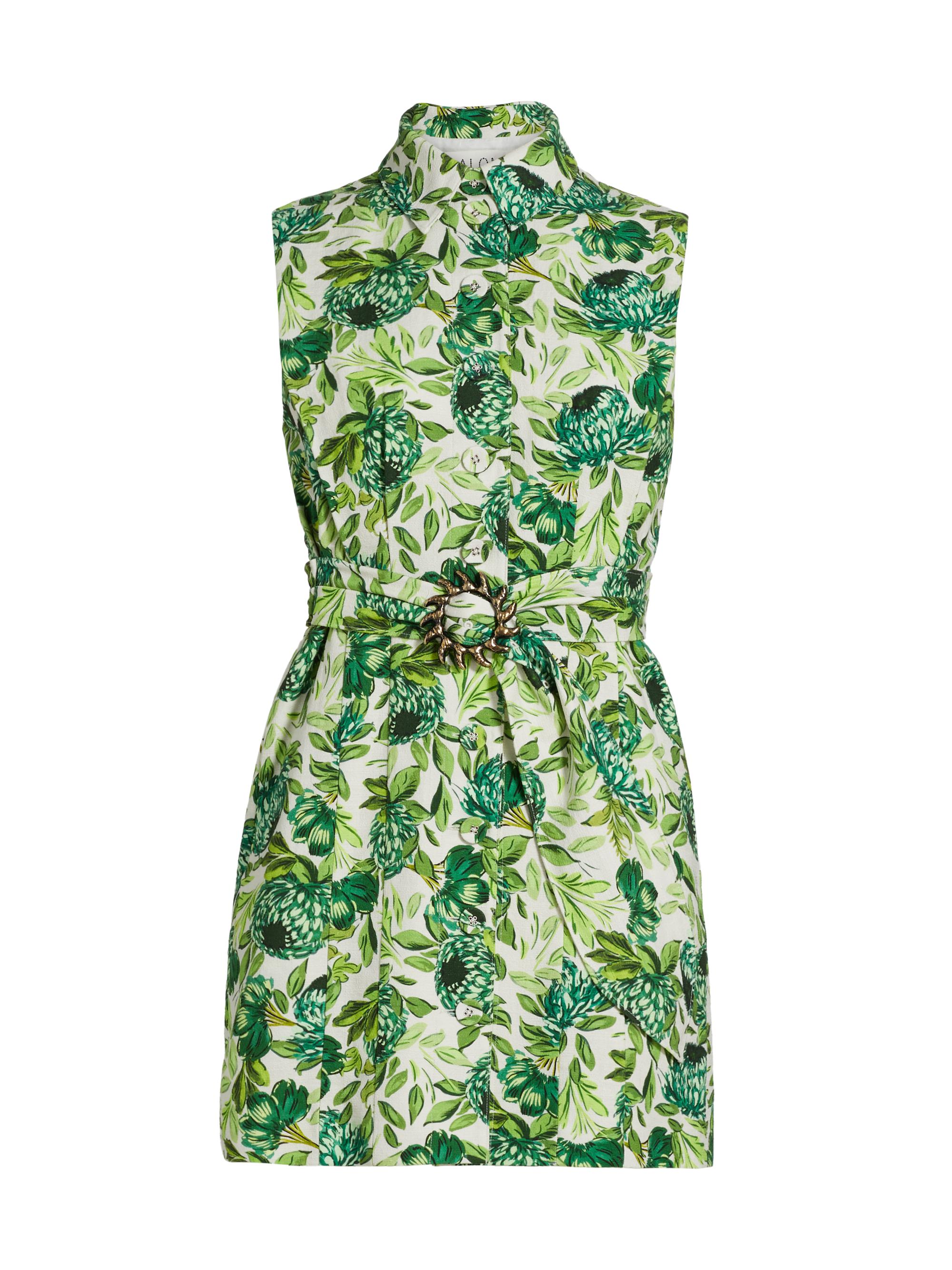 Saloni Women's Nya Botanical-Print Cotton Minidress - Paeonia Garden