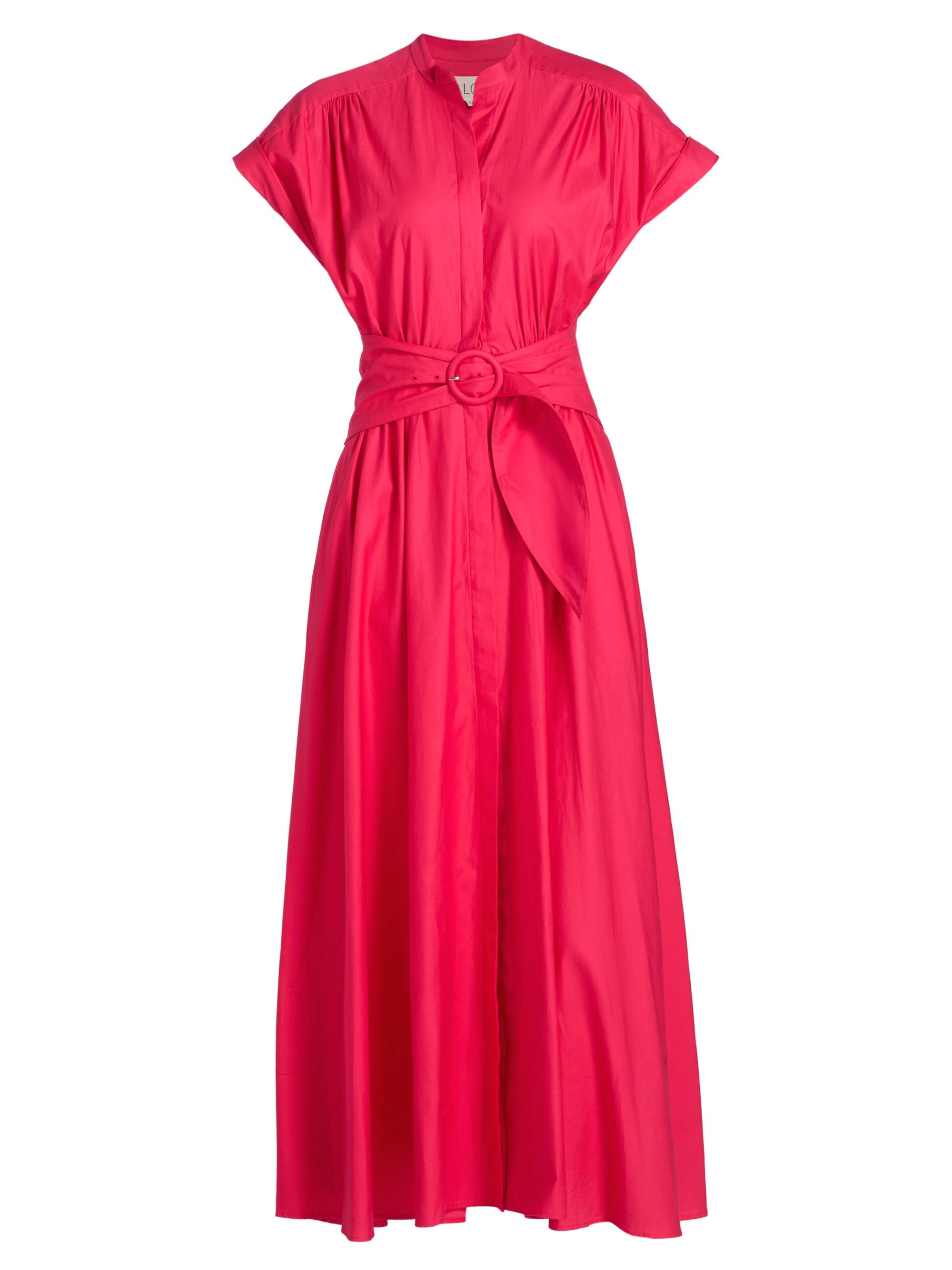 strapless open back dress Red Nature Guipure Midi Dress – FARM Rio