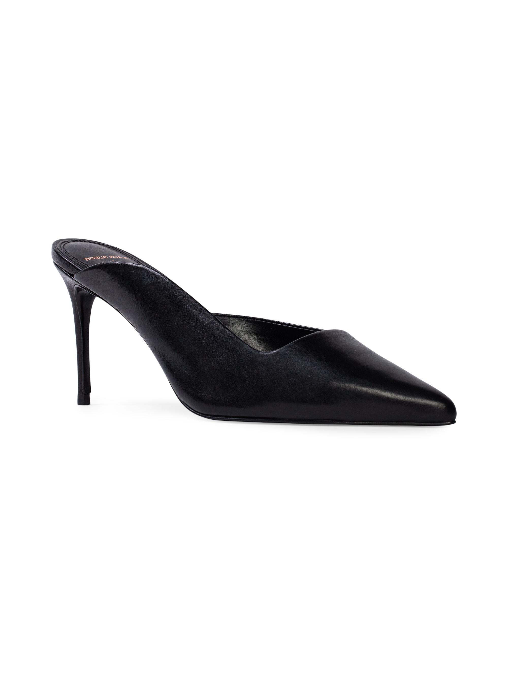 Black Suede Studio Icon 80MM Leather Mules | Saks Fifth Avenue