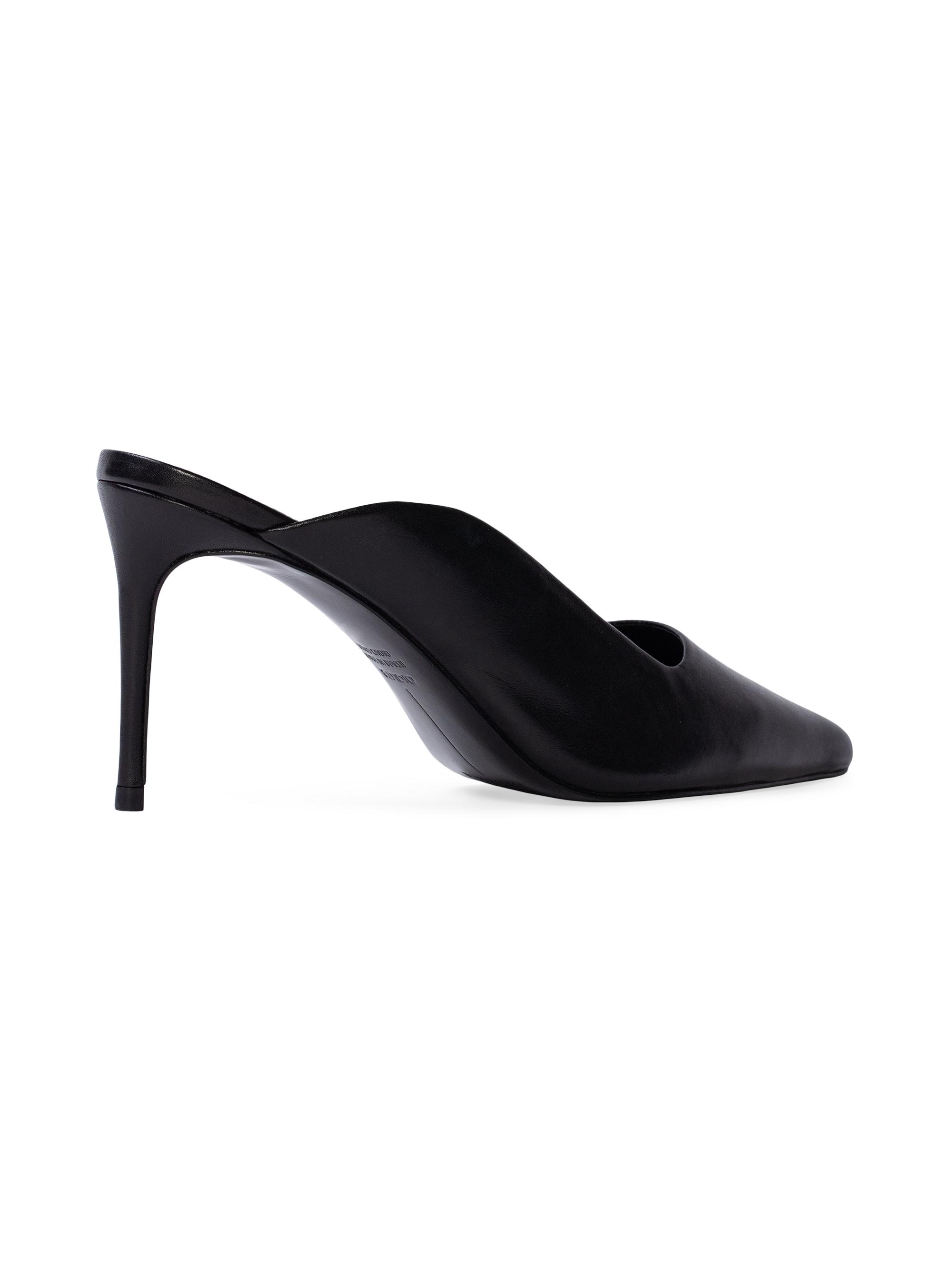 Black Suede Studio Icon 80MM Leather Mules | Saks Fifth Avenue