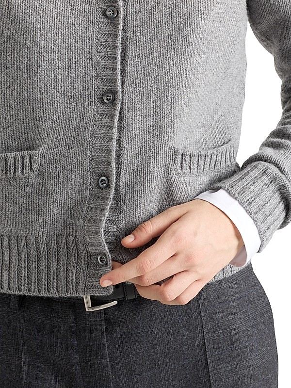 Shop Prada Re-Cashmere Cardigan | Saks Fifth Avenue Shop Prada Re-Cashmere Cardigan | Saks Fifth Avenue