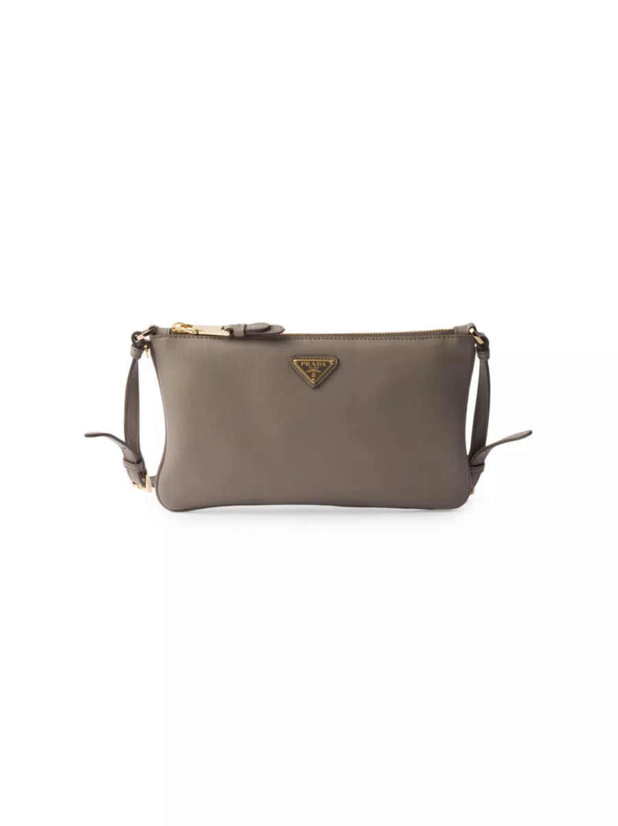 Shop Prada Leather Pouch | Saks Fifth Avenue Shop Prada Leather Pouch | Saks Fifth Avenue