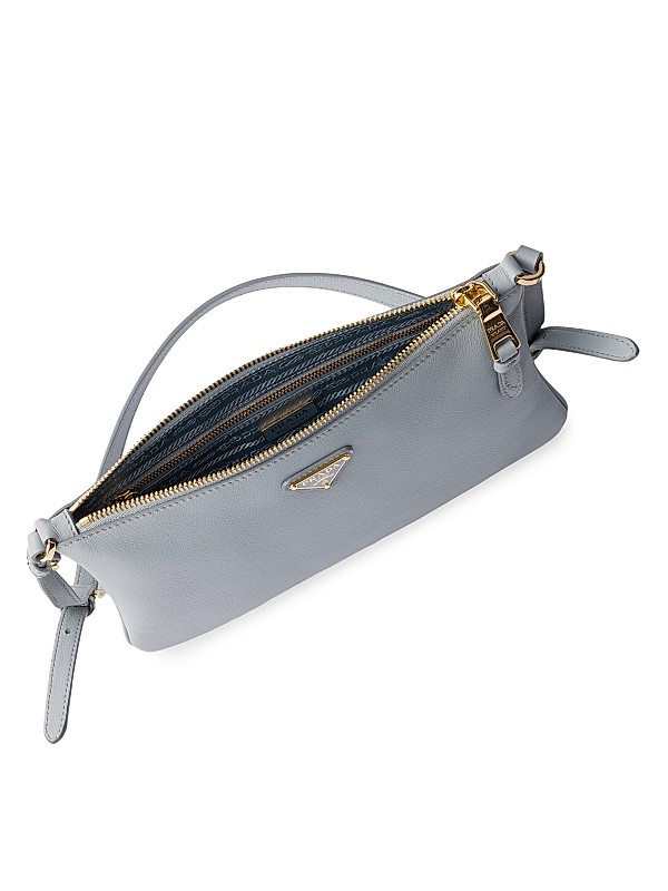 Shop Prada Leather Pouch | Saks Fifth Avenue Shop Prada Leather Pouch | Saks Fifth Avenue