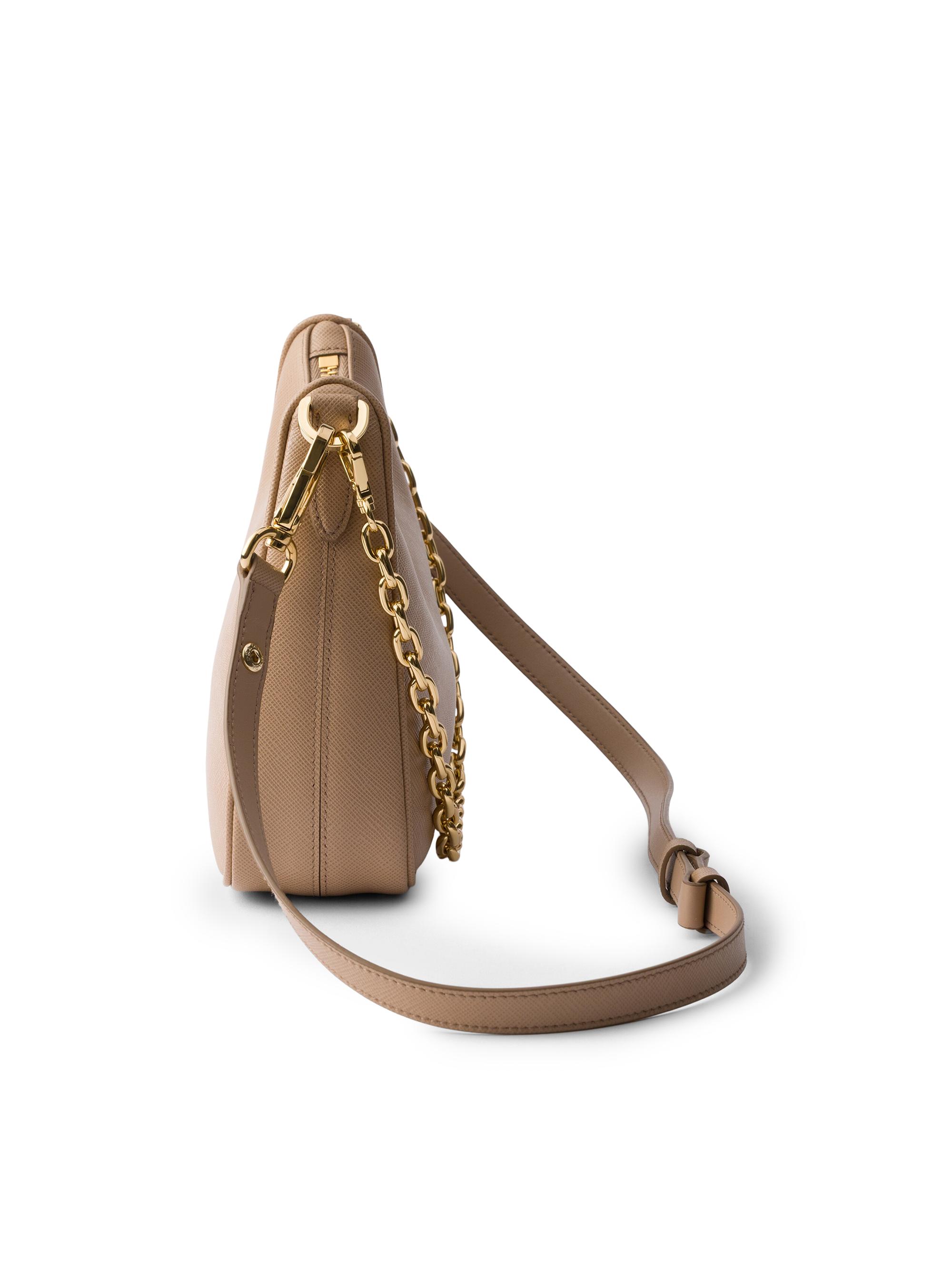 Prada Women's Re-Edition Saffiano Leather Shoulder Bag - Light Brown | Thumbnail 3