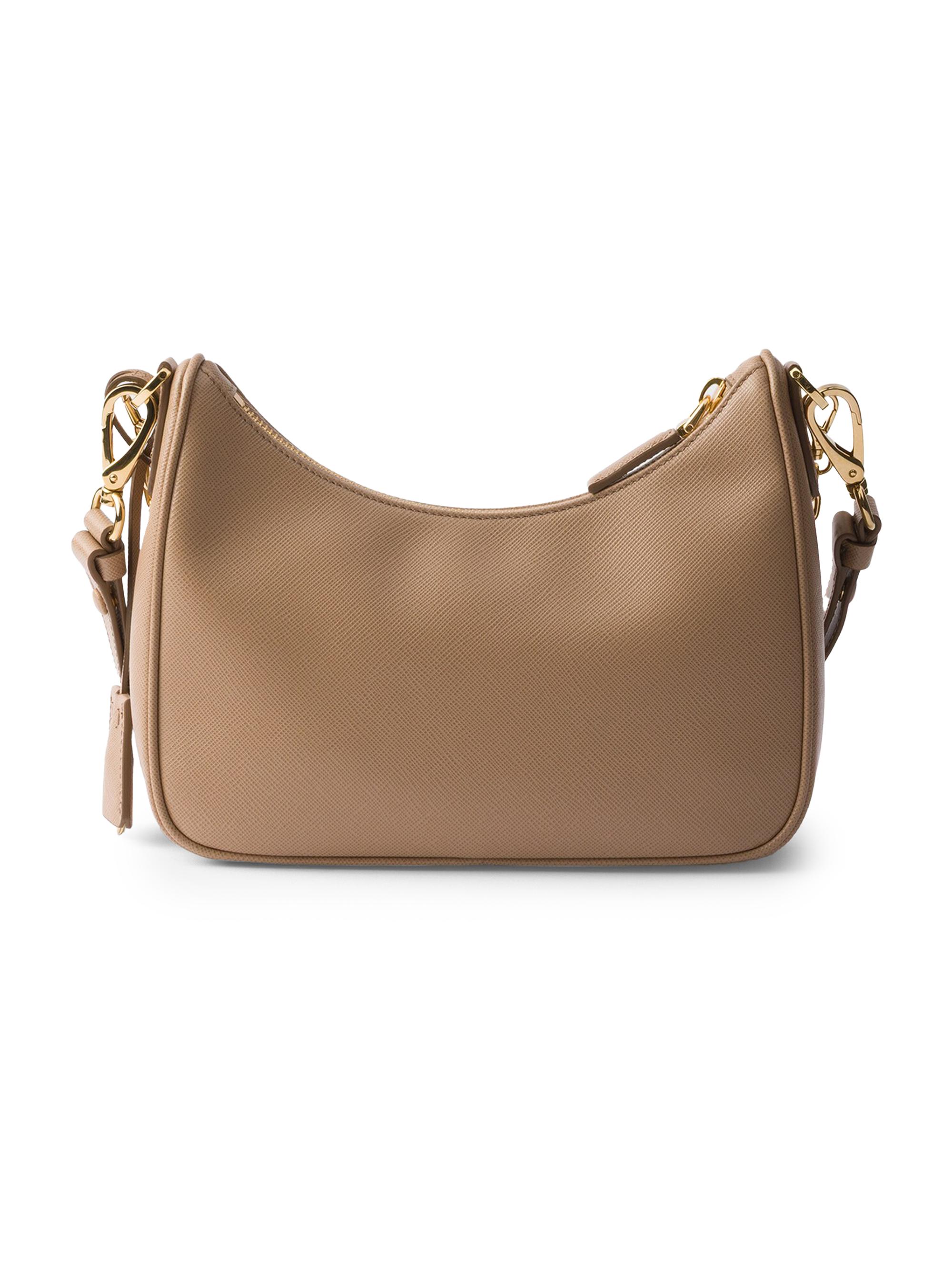Prada Women's Re-Edition Saffiano Leather Shoulder Bag - Light Brown | Thumbnail 4