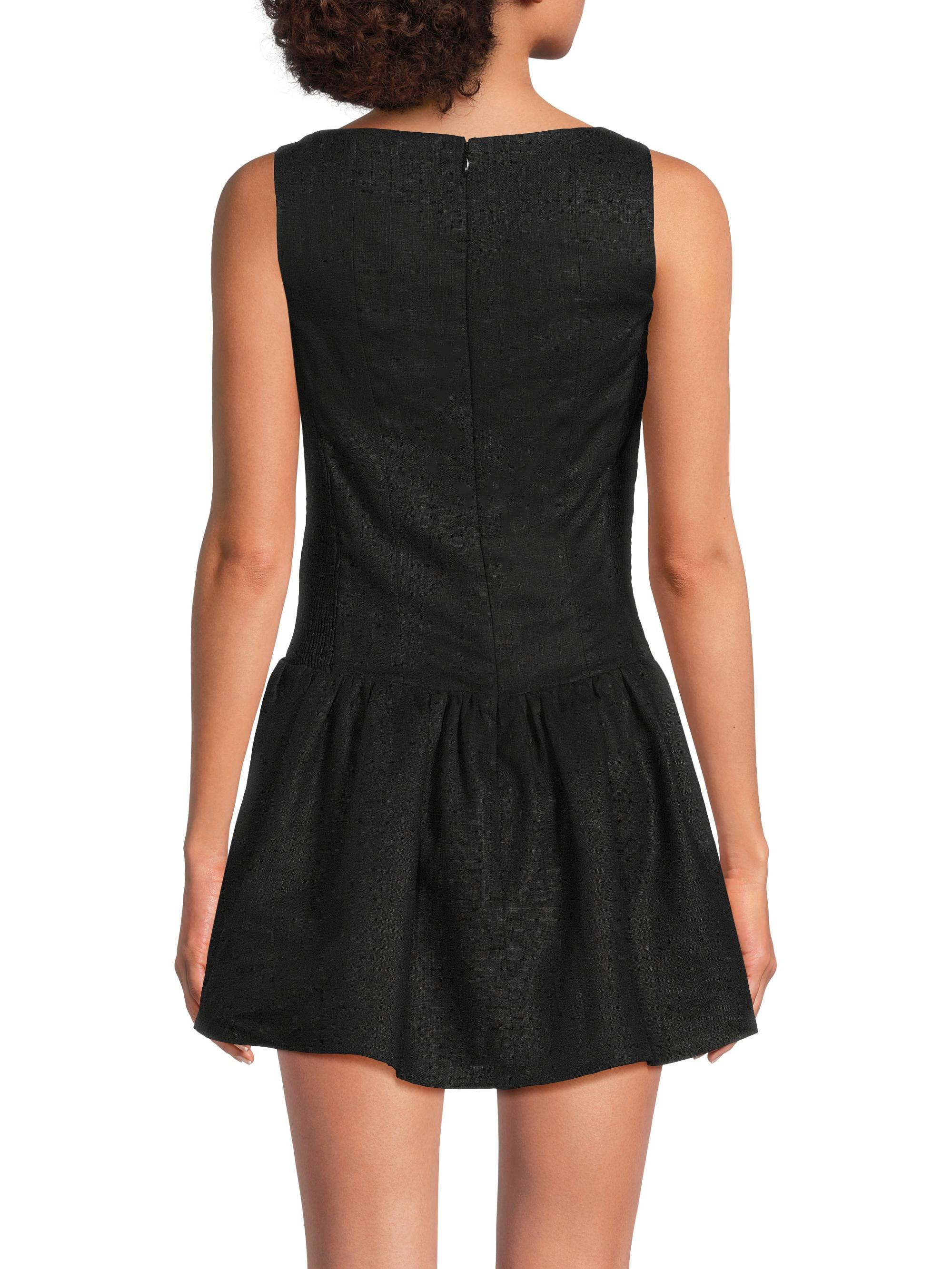 knee length dresses for ladies Sophia Mini Dress White main image 0