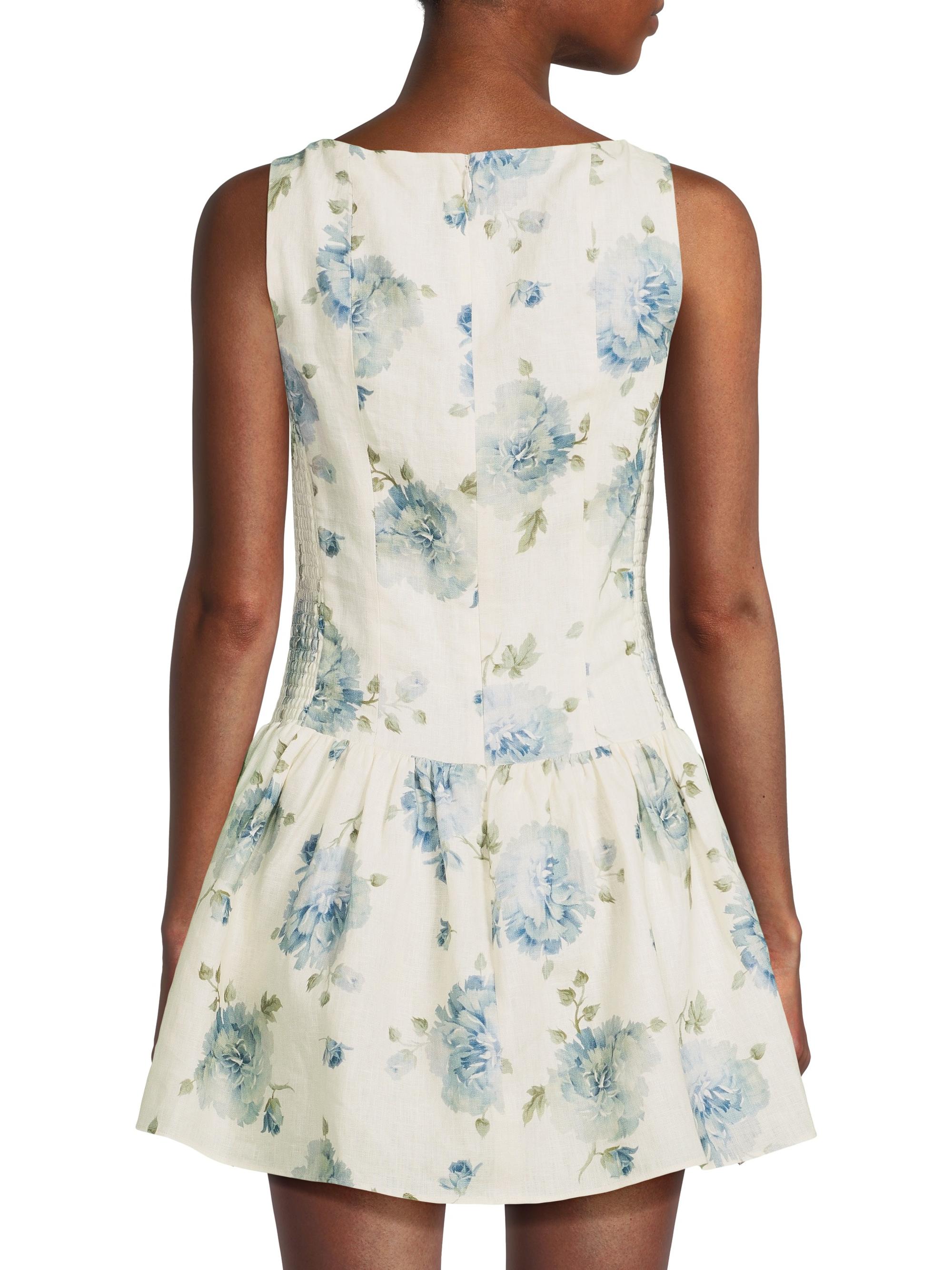 knee length dresses for ladies Juliet Mini Dress White main image 0