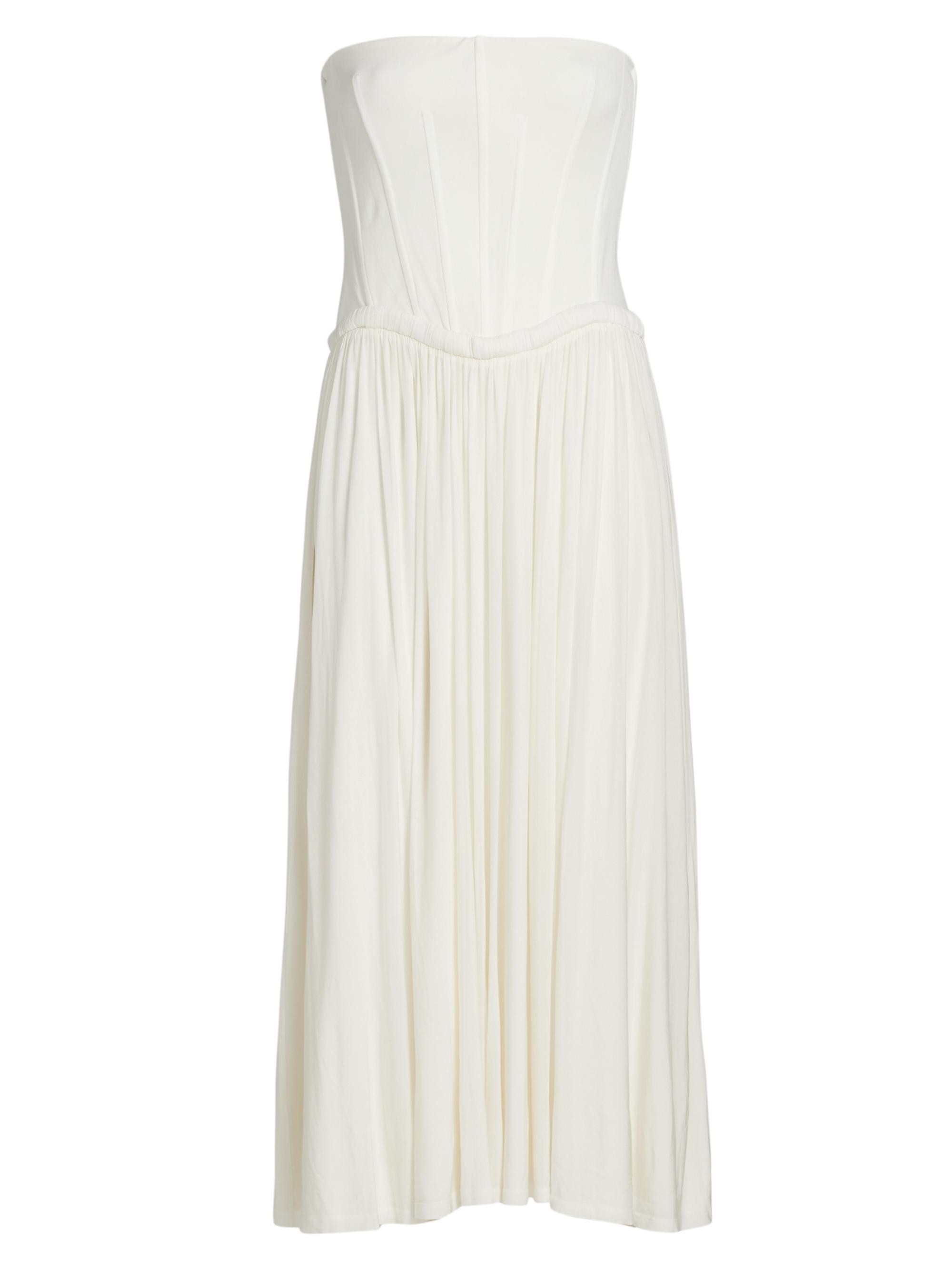 SIMKHAI Arie Strapless Bustier Midi-Dress | Saks Fifth Avenue