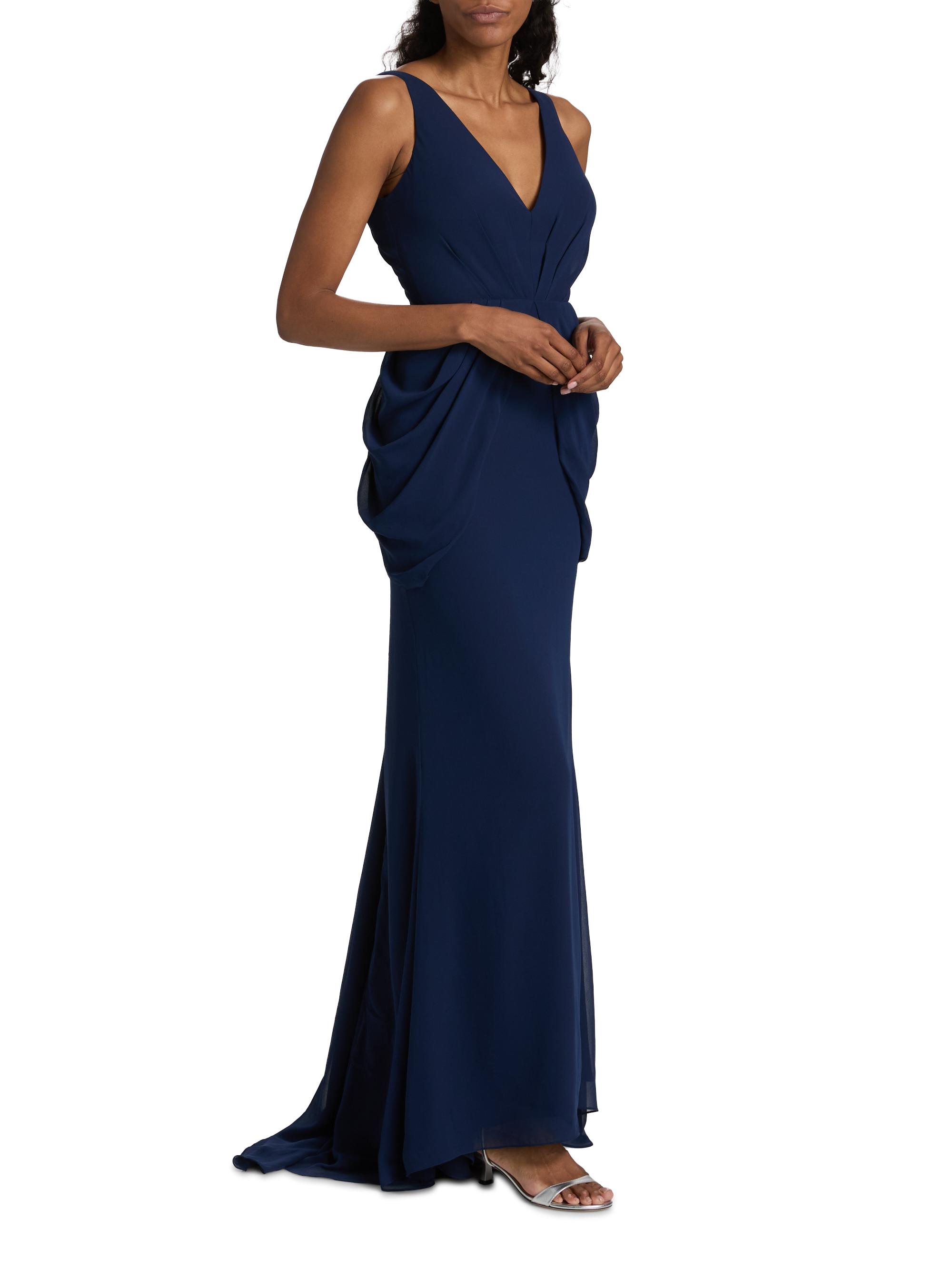 green emerald velvet dress Vera Wang: Cela main image 1