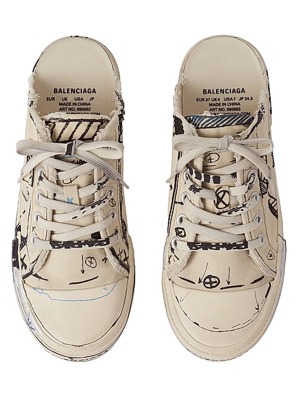 Shop Balenciaga Paris Sketch Mules | Saks Fifth Avenue Shop Balenciaga Paris Sketch Mules | Saks Fifth Avenue