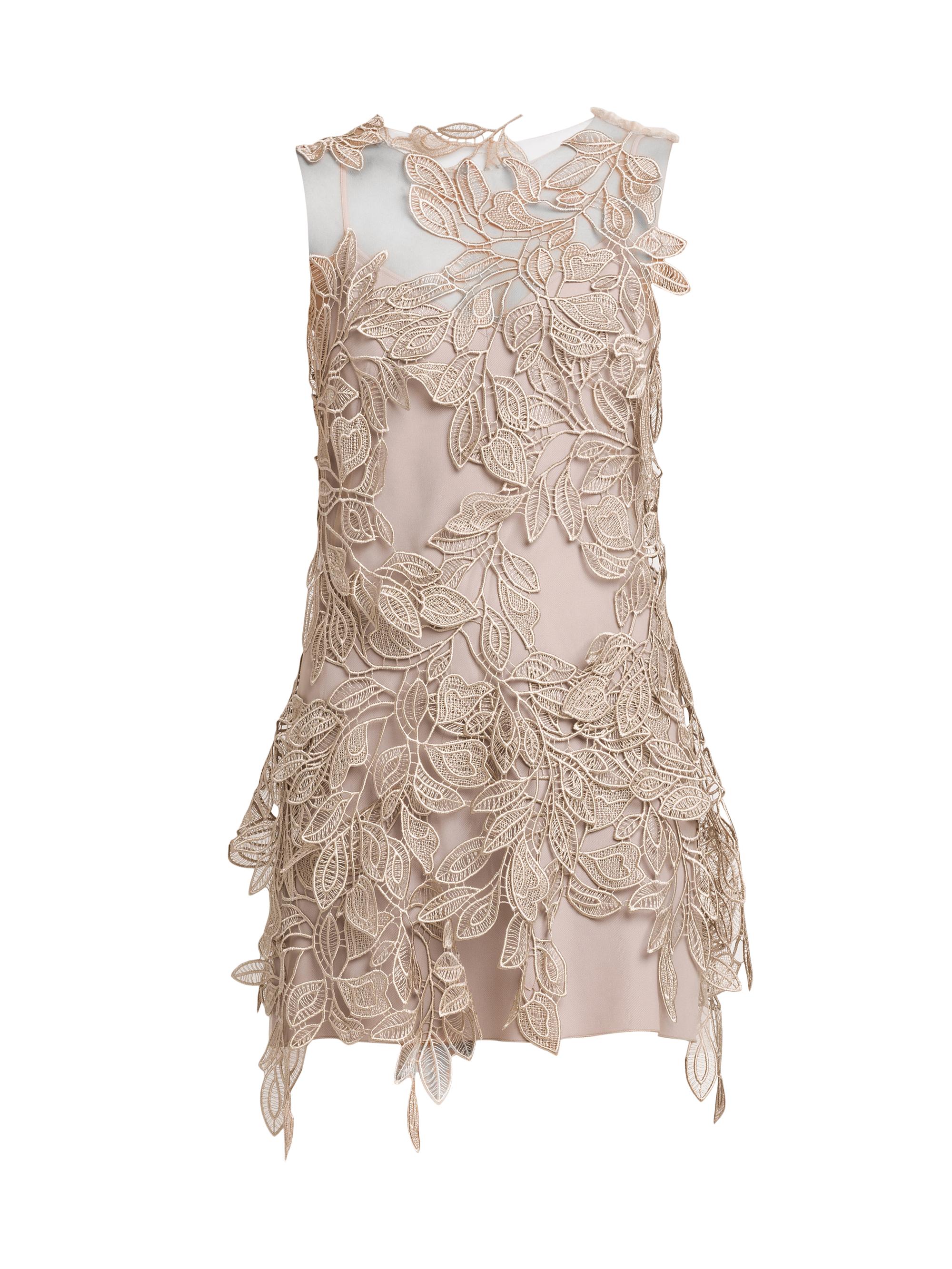 Alberta Ferretti Lace Asymmetric Cowlneck Maxi Dress | Saks Fifth