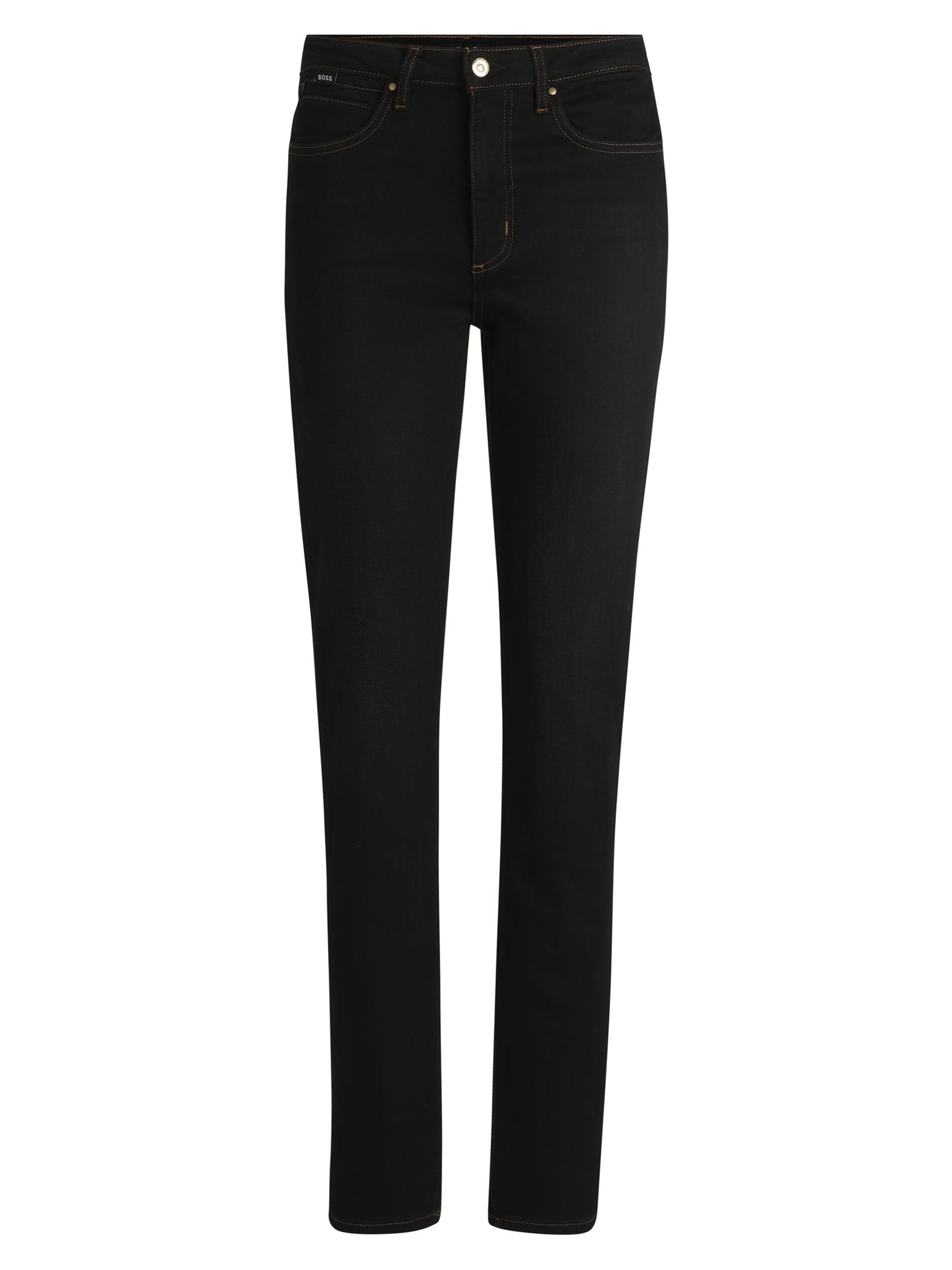 BOSS Women's Slim-Fit Jeans in Stretch Denim - Black