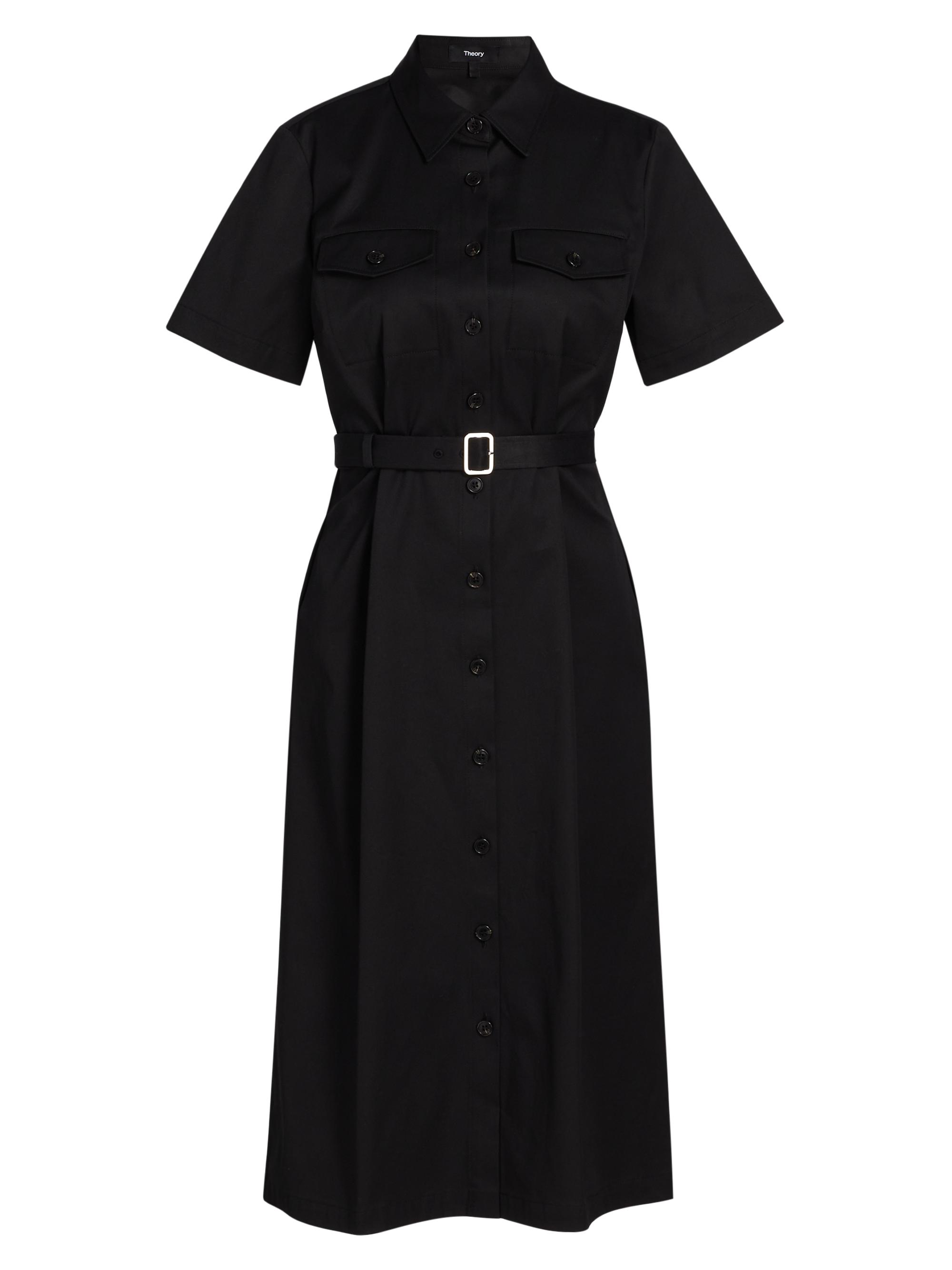 【新品タグ付き】Theory 23SS MUSCLE TEE DRESS 黒 S Theory Military Polo Midi Dress | Saks Fifth Avenue