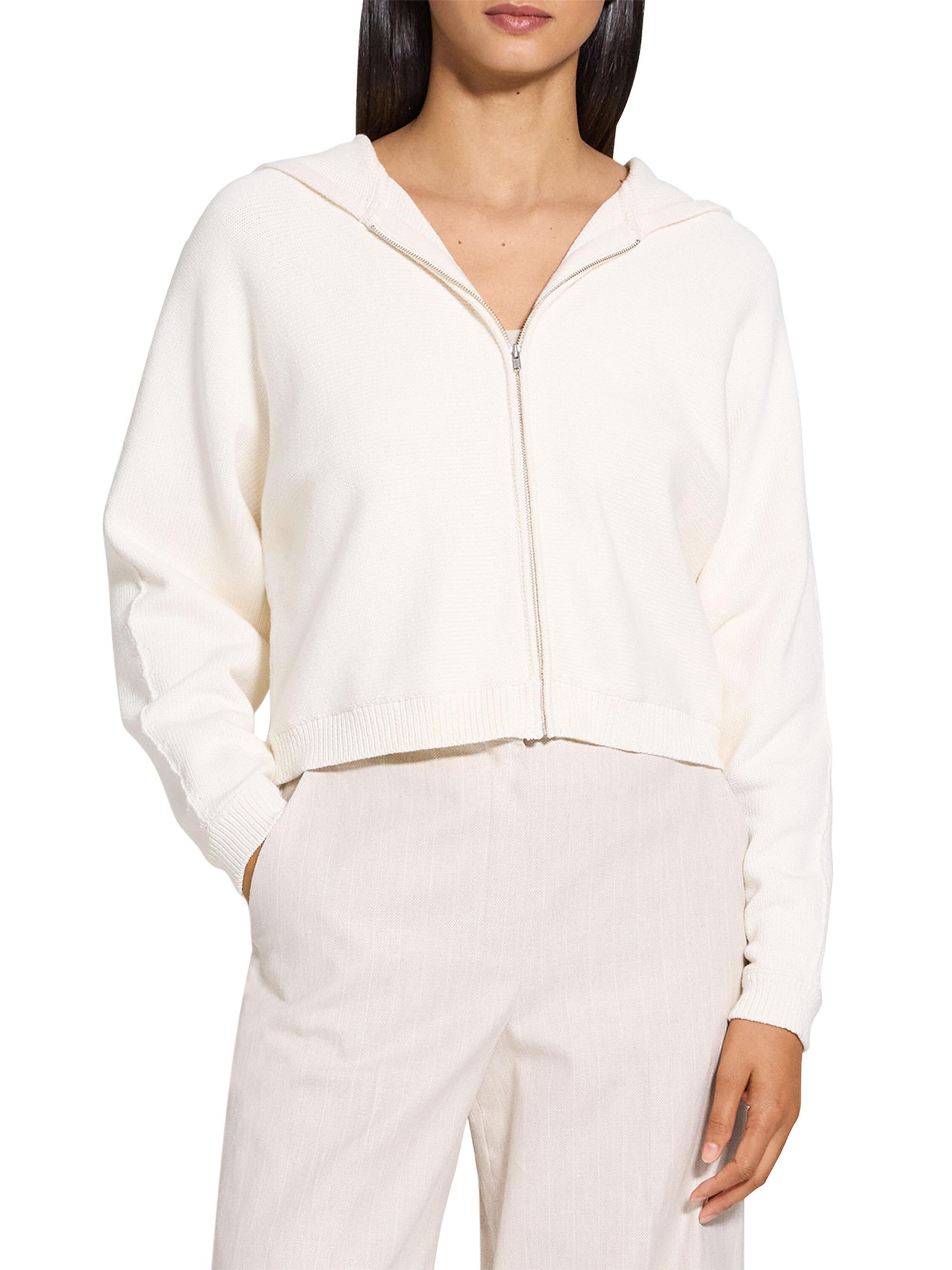 Theory Full-Zip Knit Hoodie | Saks Fifth Avenue