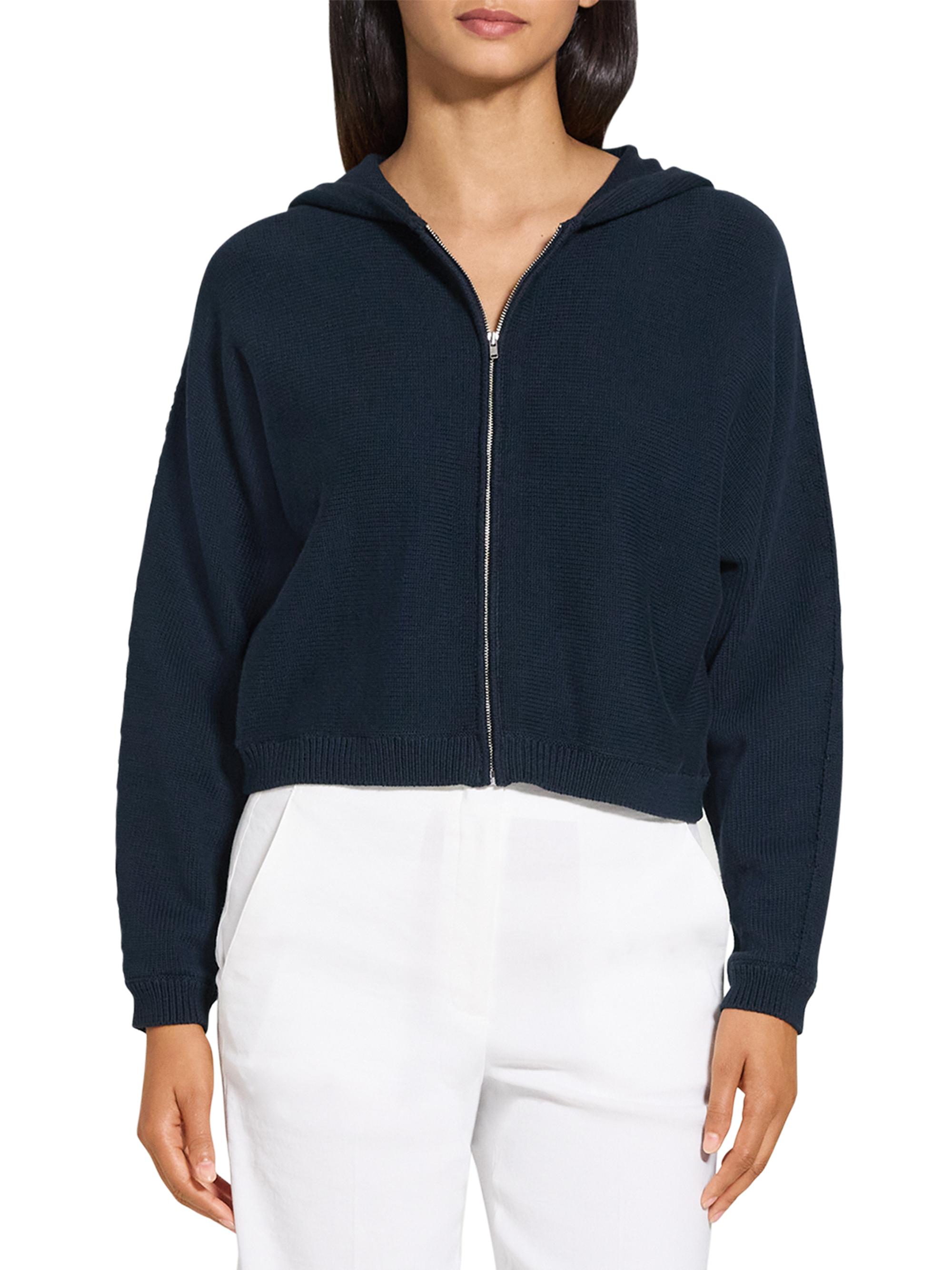 Theory Full-Zip Knit Hoodie | Saks Fifth Avenue