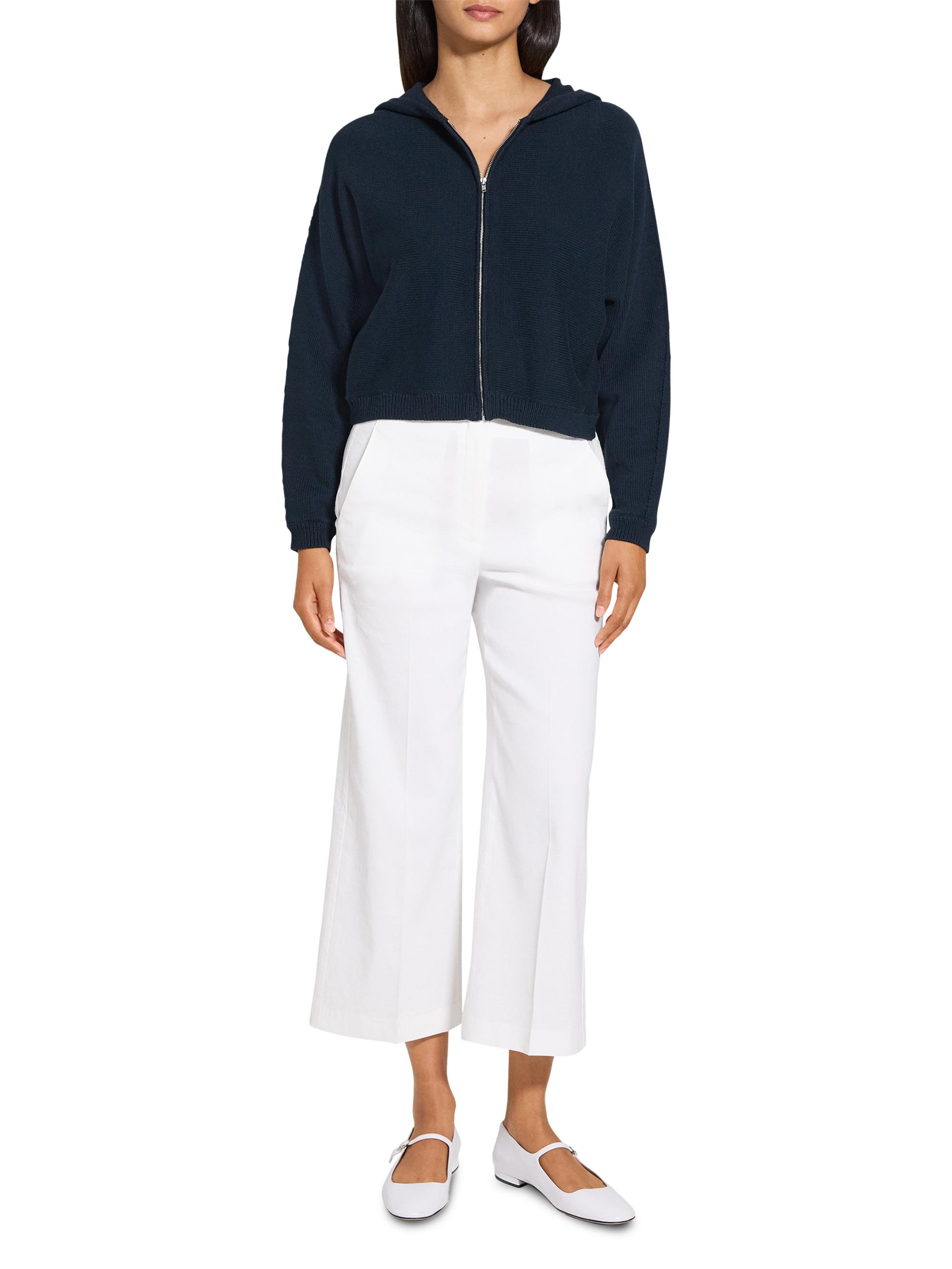 25ss Theory Cotton Zip Up Hoodie パーカー Theory Full-Zip Knit Hoodie | Saks Fifth Avenue