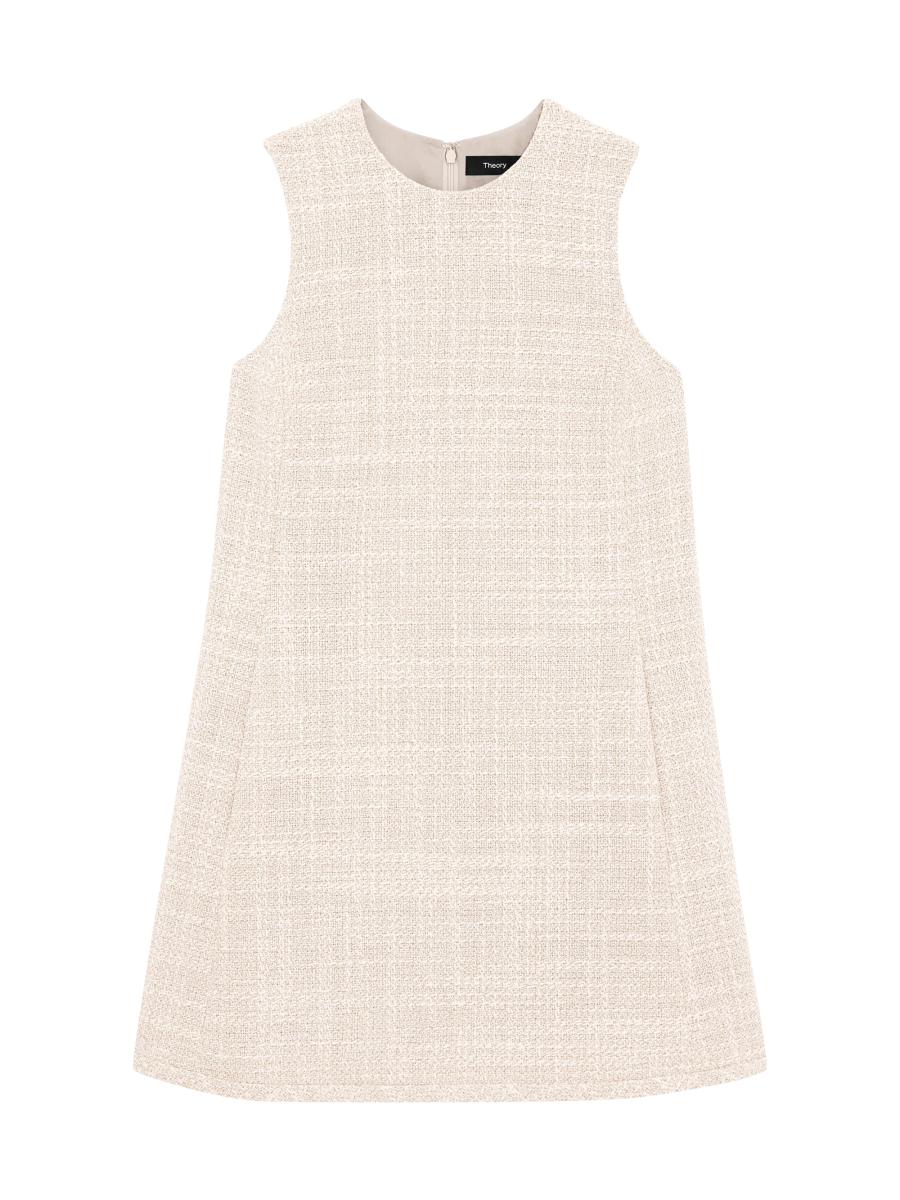 Theory Tweed Sleeveless Shift Dress | Saks Fifth Avenue