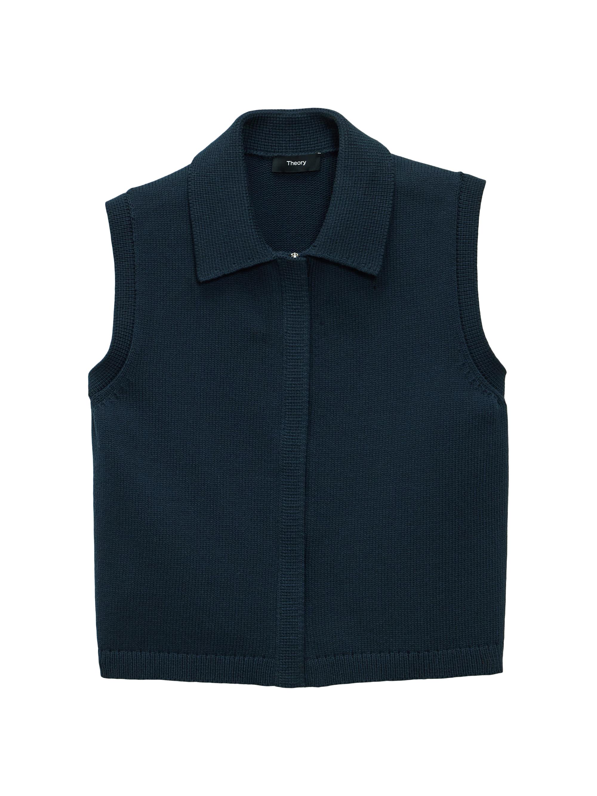 Theory Knit Full-Zip Vest | Saks Fifth Avenue