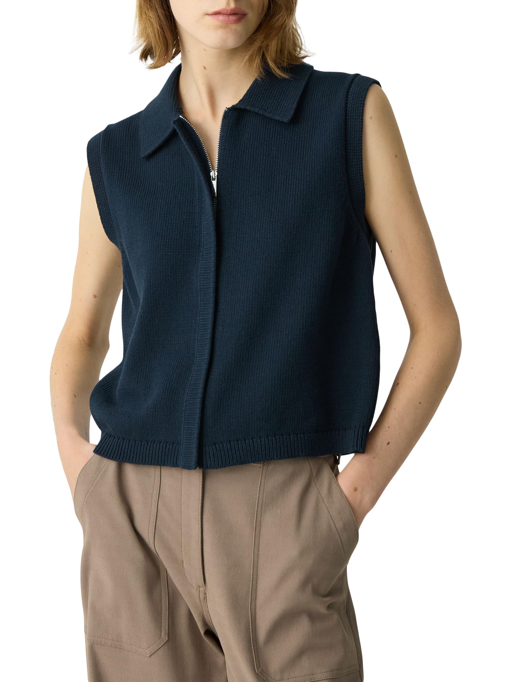 Theory Knit Full-Zip Vest | Saks Fifth Avenue
