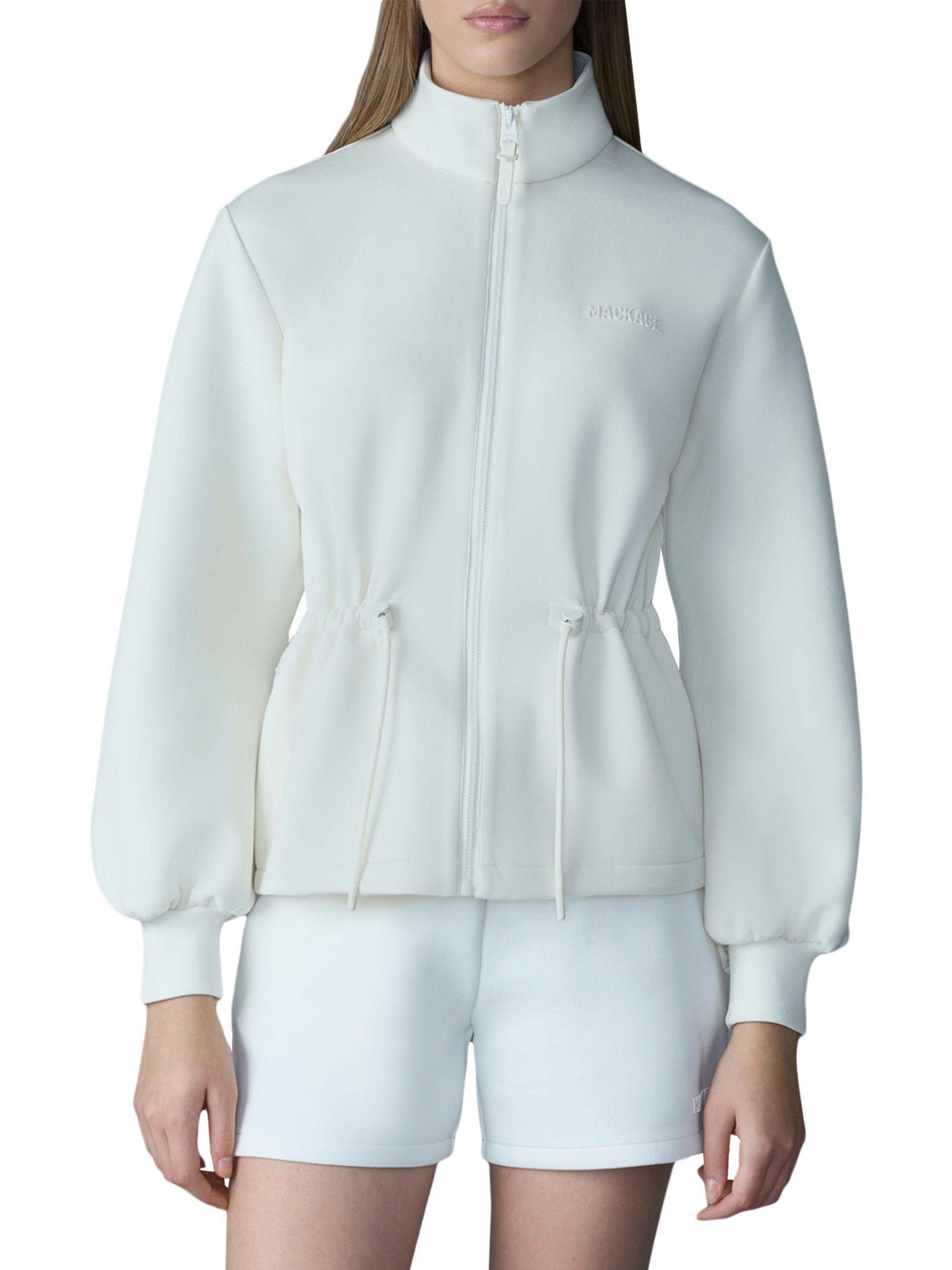 Mackage Women's Finola Double-Faced Jersey Jacket - Cream | Thumbnail 6