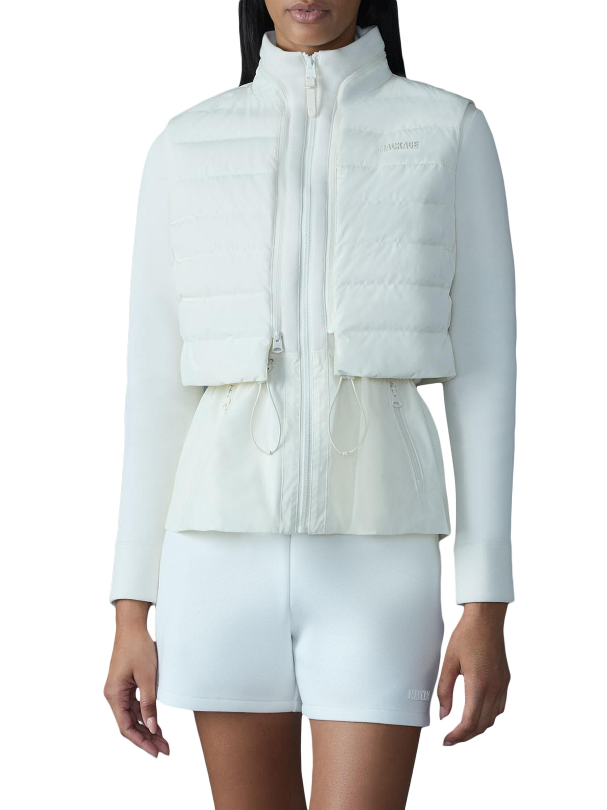 Mackage Women's Priscilla Mixed-Media Jacket - Cream