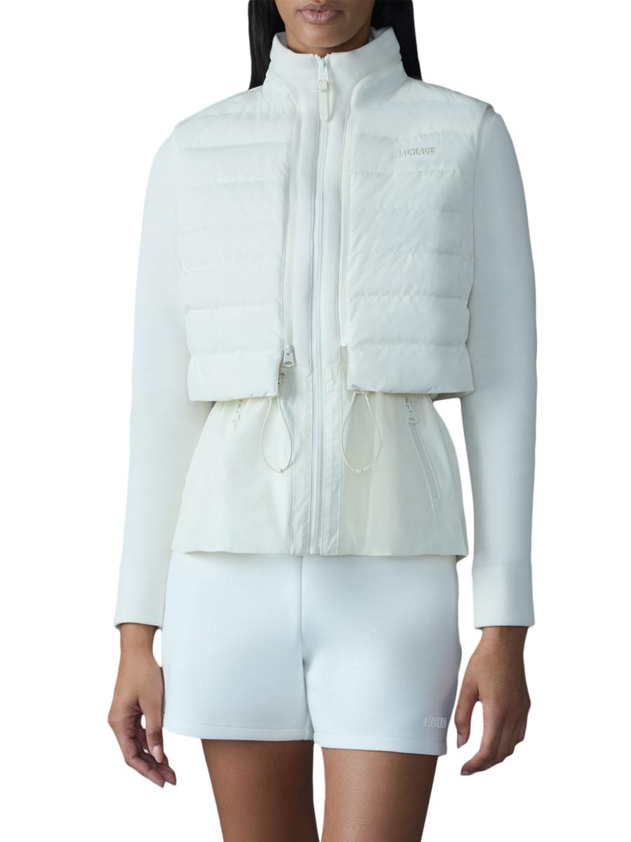 Mackage Priscilla Quilted-panel Jacket In Multi