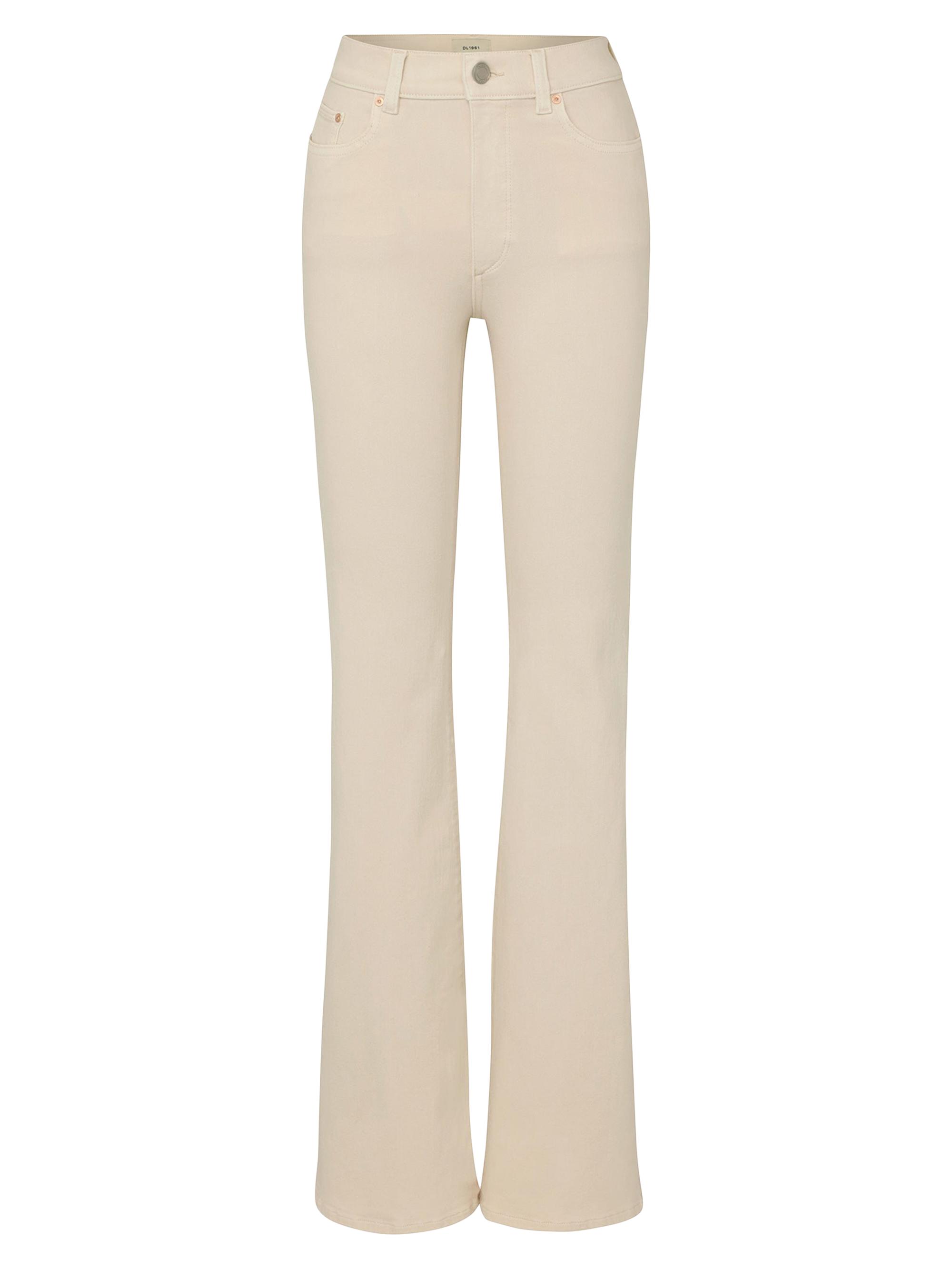 DL1961 Premium Denim Women's Bridget Boot High Rise Instasculpt Jeans - Flax